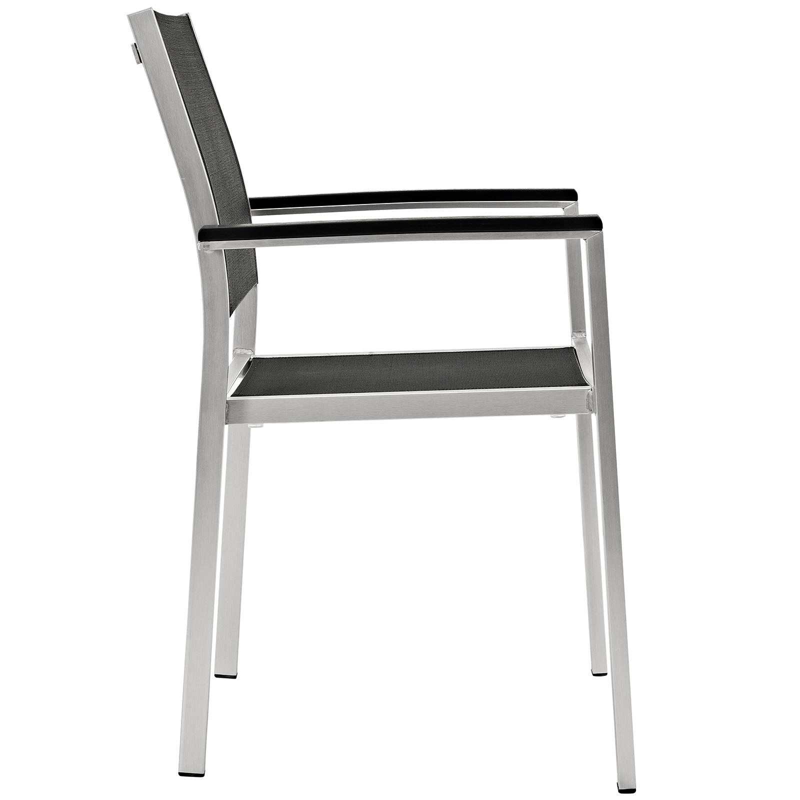 Shore Dining Chair Outdoor Patio Aluminum Set of 2 by Modway