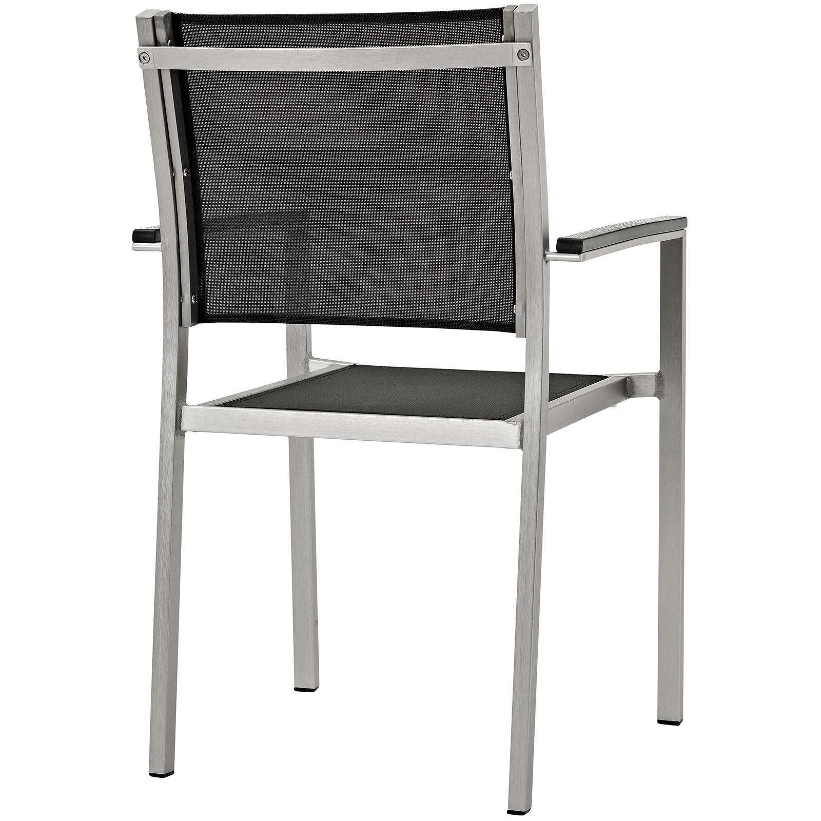 Shore Dining Chair Outdoor Patio Aluminum Set of 2 by Modway