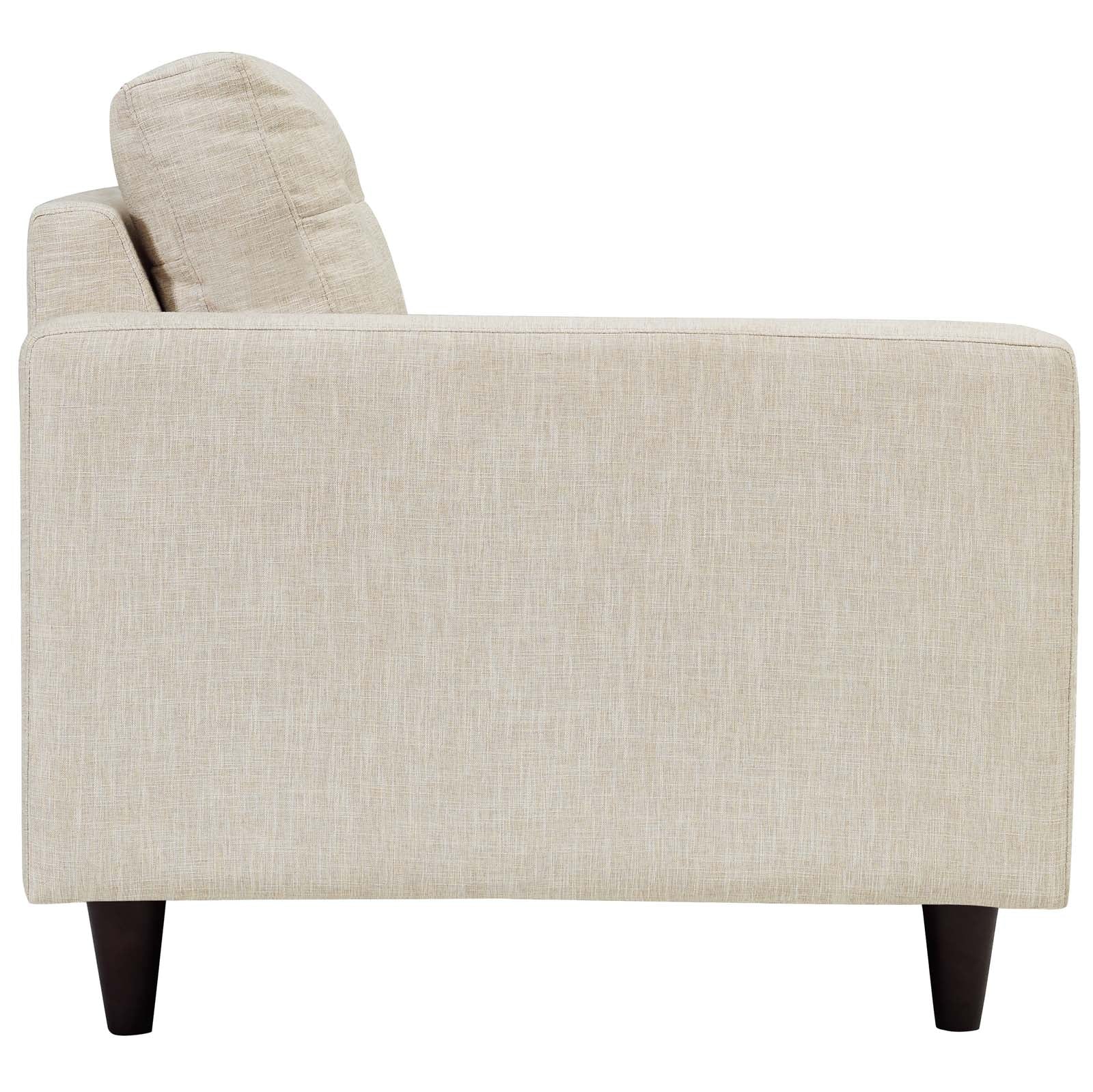 Empress Left-Facing Upholstered Fabric Loveseat by Modway