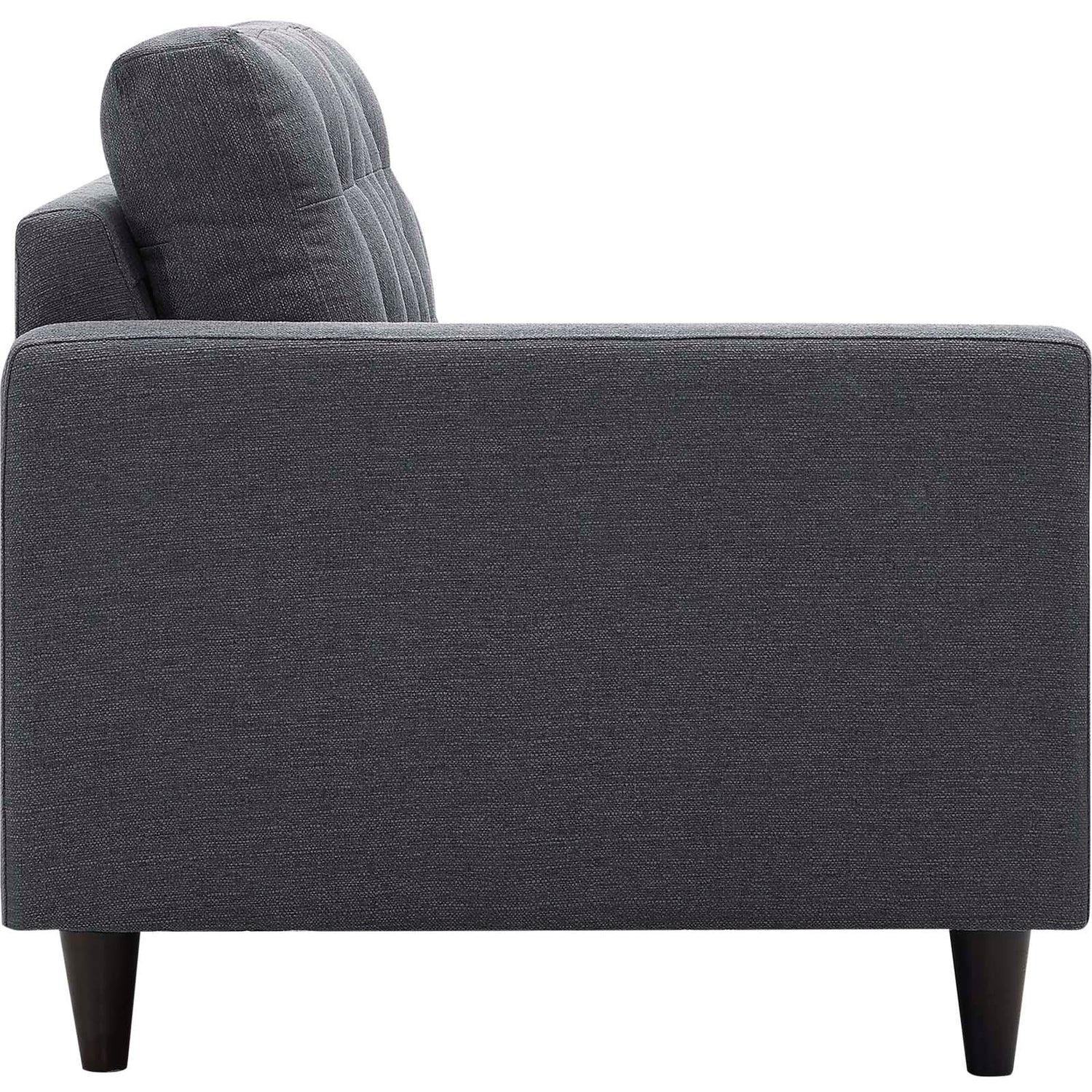 Empress Left-Facing Upholstered Fabric Loveseat by Modway