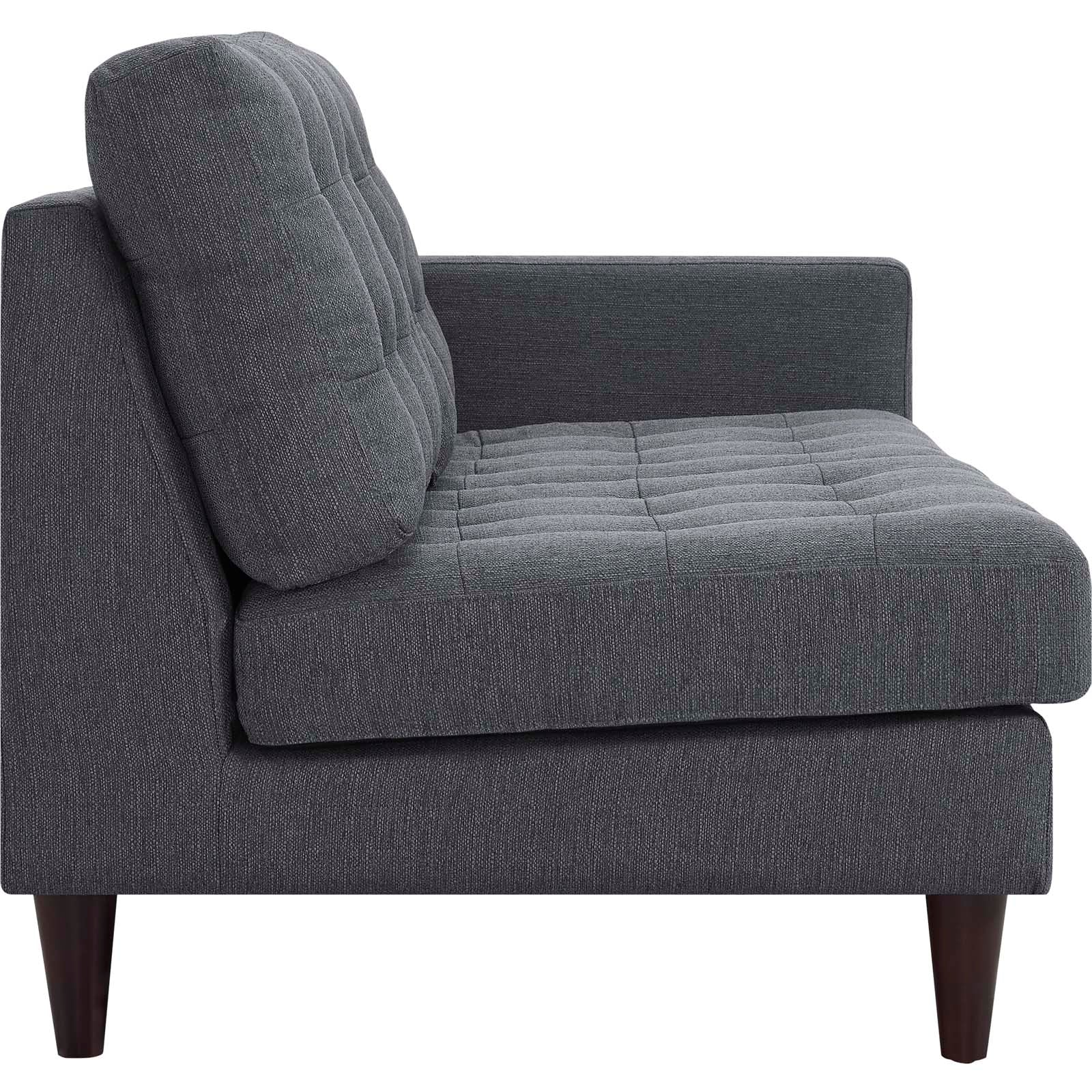 Empress Right-Facing Upholstered Fabric Loveseat by Modway