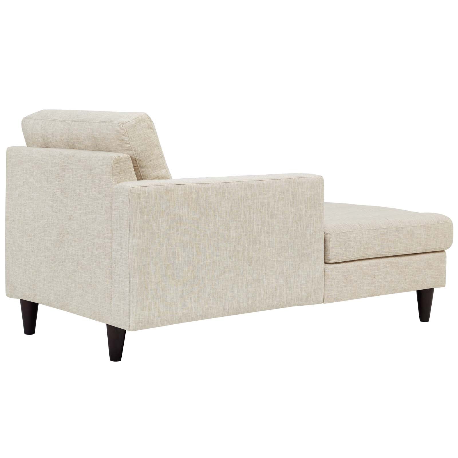 Empress Left-Arm Upholstered Fabric Chaise by Modway