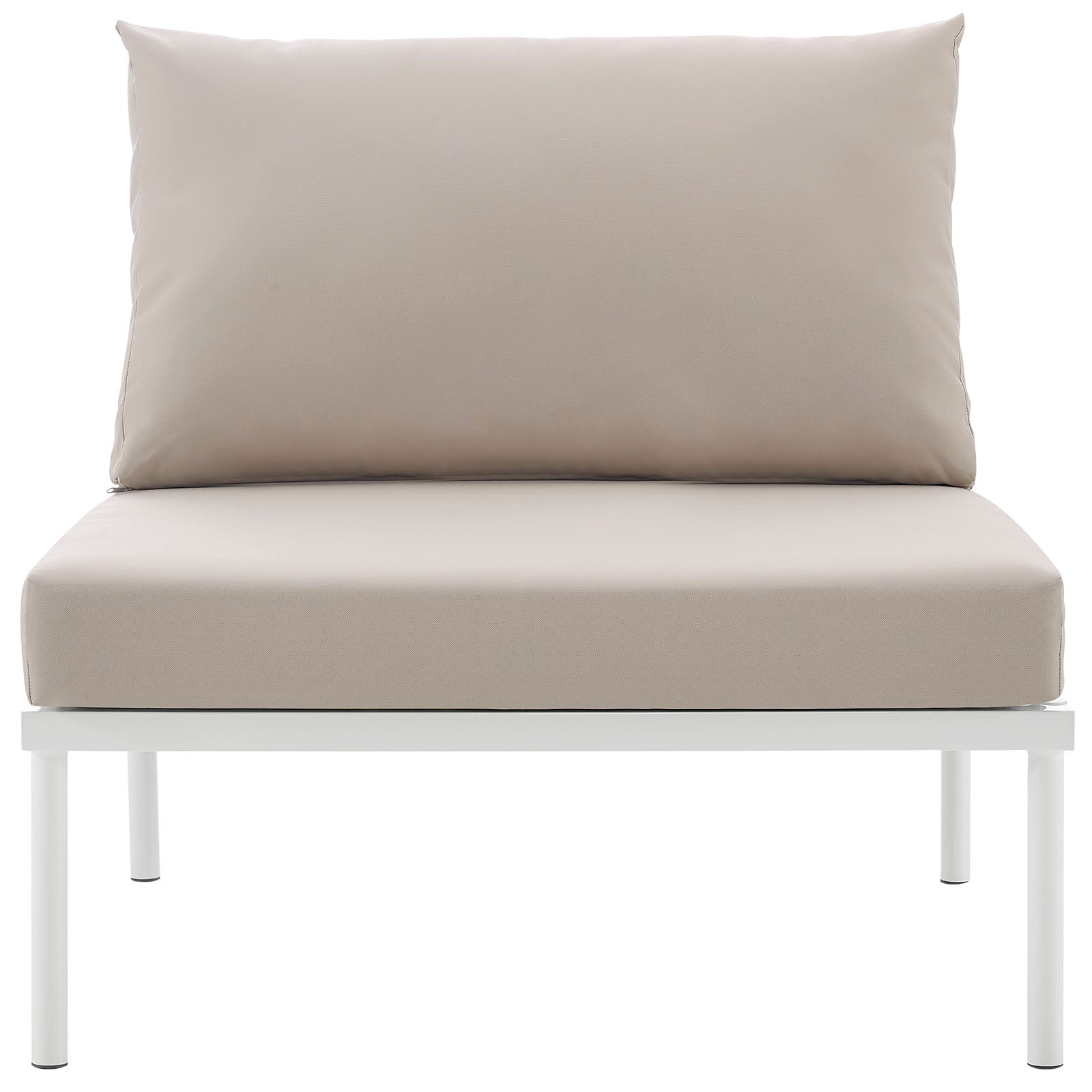 Harmony Armless Outdoor Patio Aluminum Chair by Modway