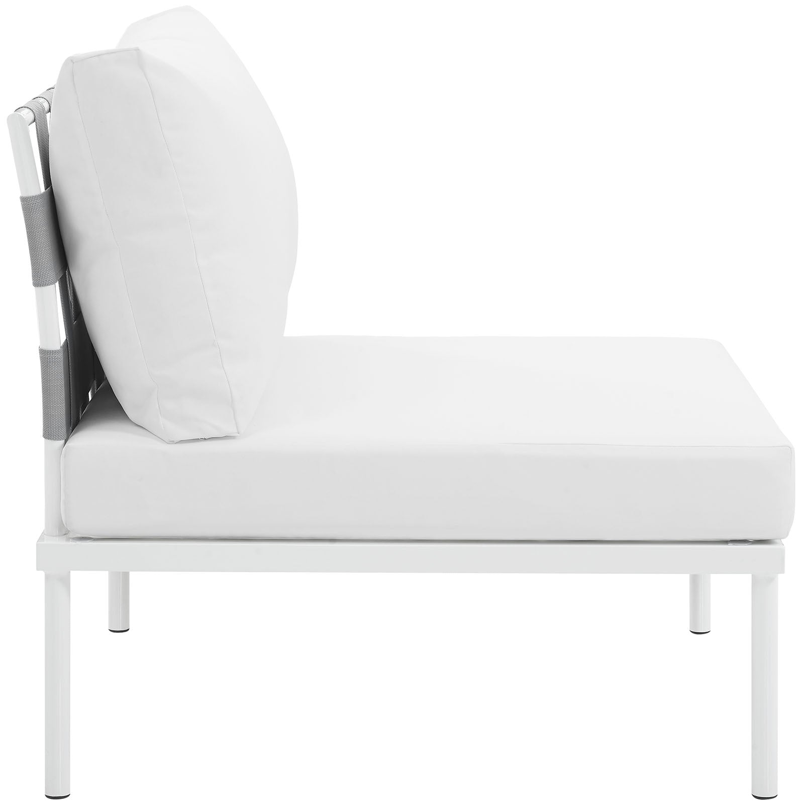 Harmony Armless Outdoor Patio Aluminum Chair by Modway