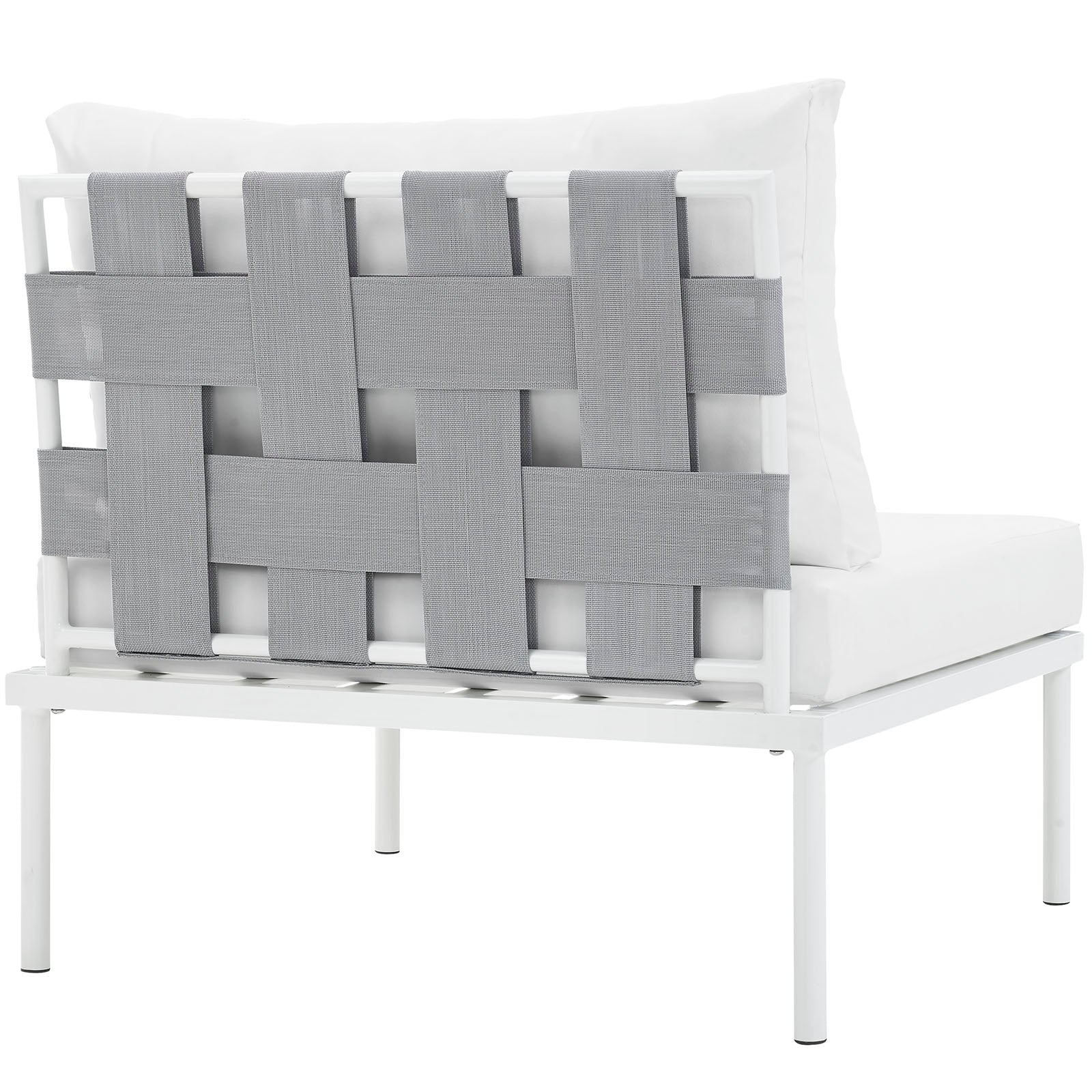 Harmony Armless Outdoor Patio Aluminum Chair by Modway
