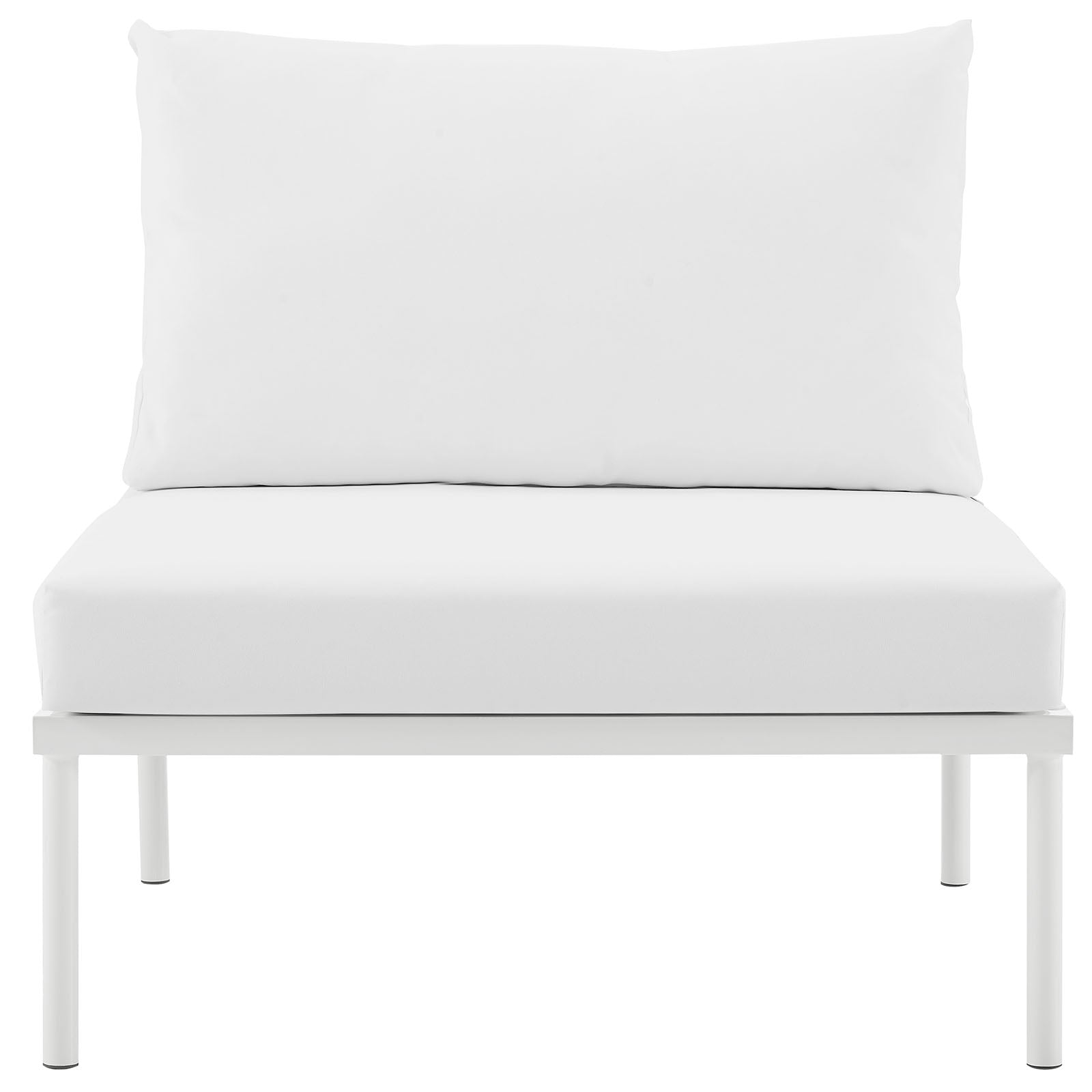 Harmony Armless Outdoor Patio Aluminum Chair by Modway