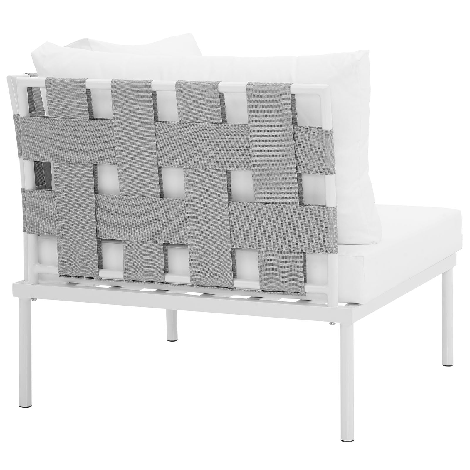 Harmony Outdoor Patio Aluminum Corner Sofa by Modway