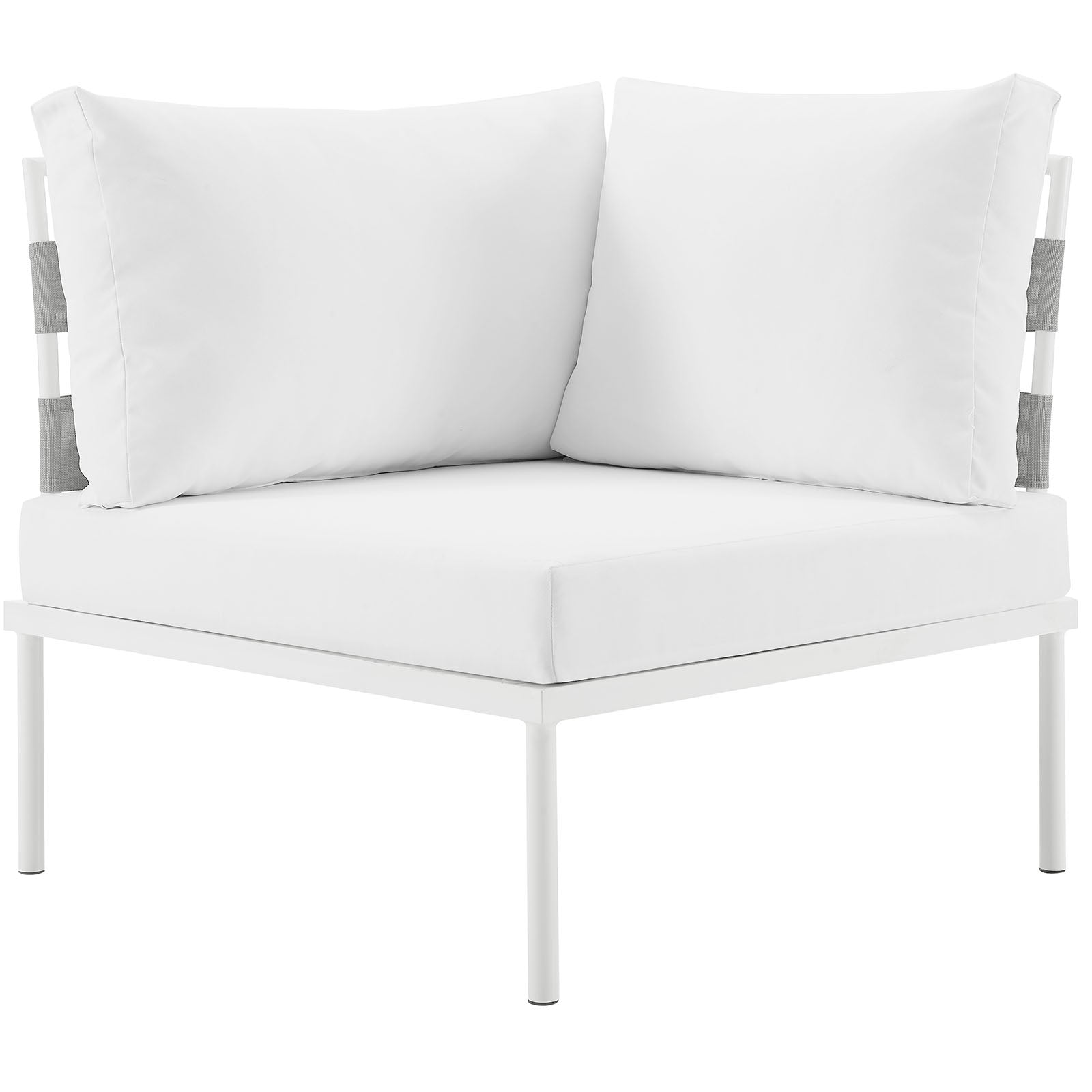 Harmony Outdoor Patio Aluminum Corner Sofa by Modway