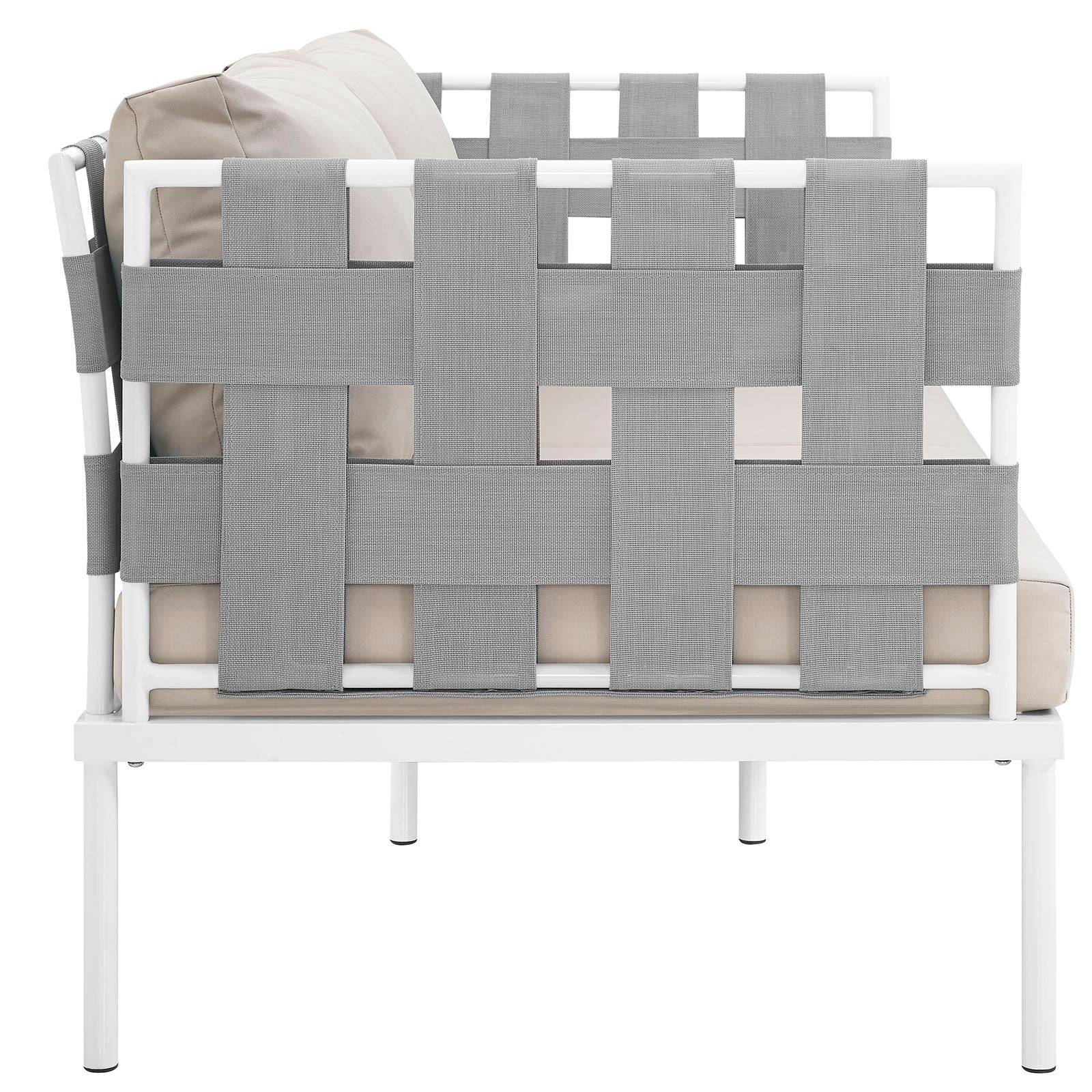 Harmony Outdoor Patio Aluminum Loveseat by Modway