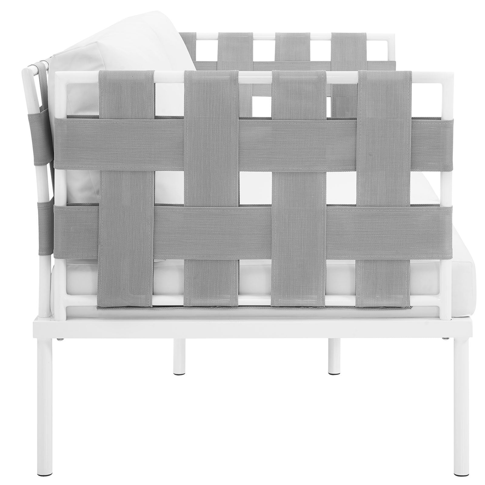 Harmony Outdoor Patio Aluminum Loveseat by Modway