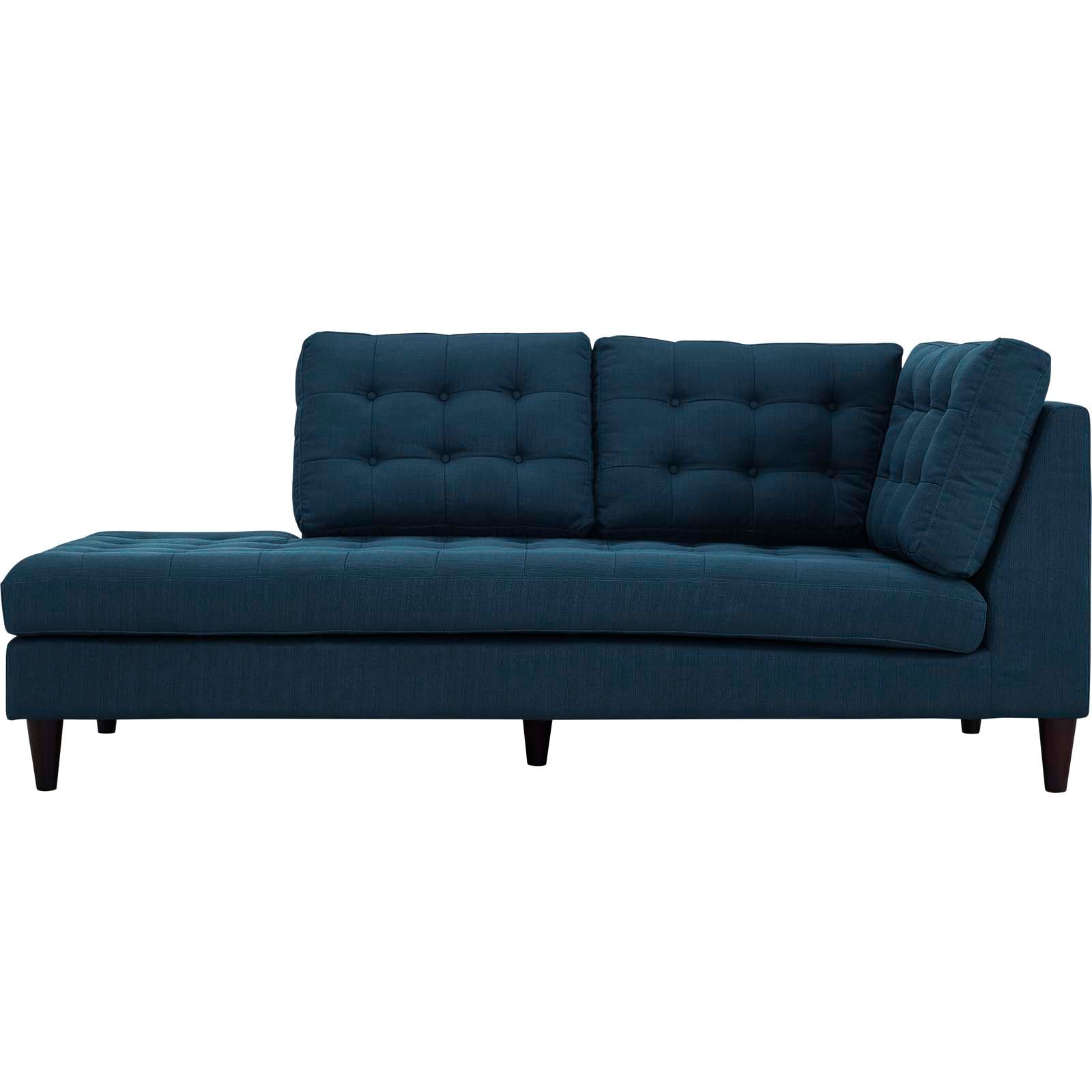 Empress Upholstered Fabric Left Facing Bumper by Modway