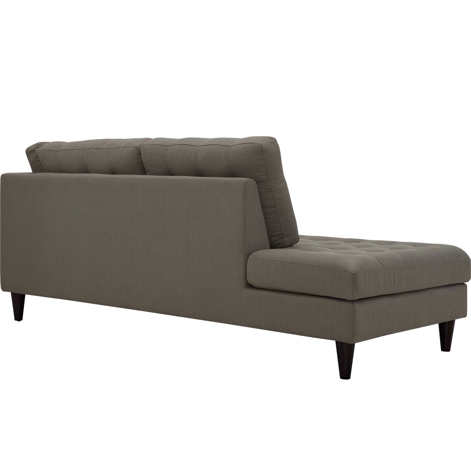 Empress Upholstered Fabric Left Facing Bumper by Modway