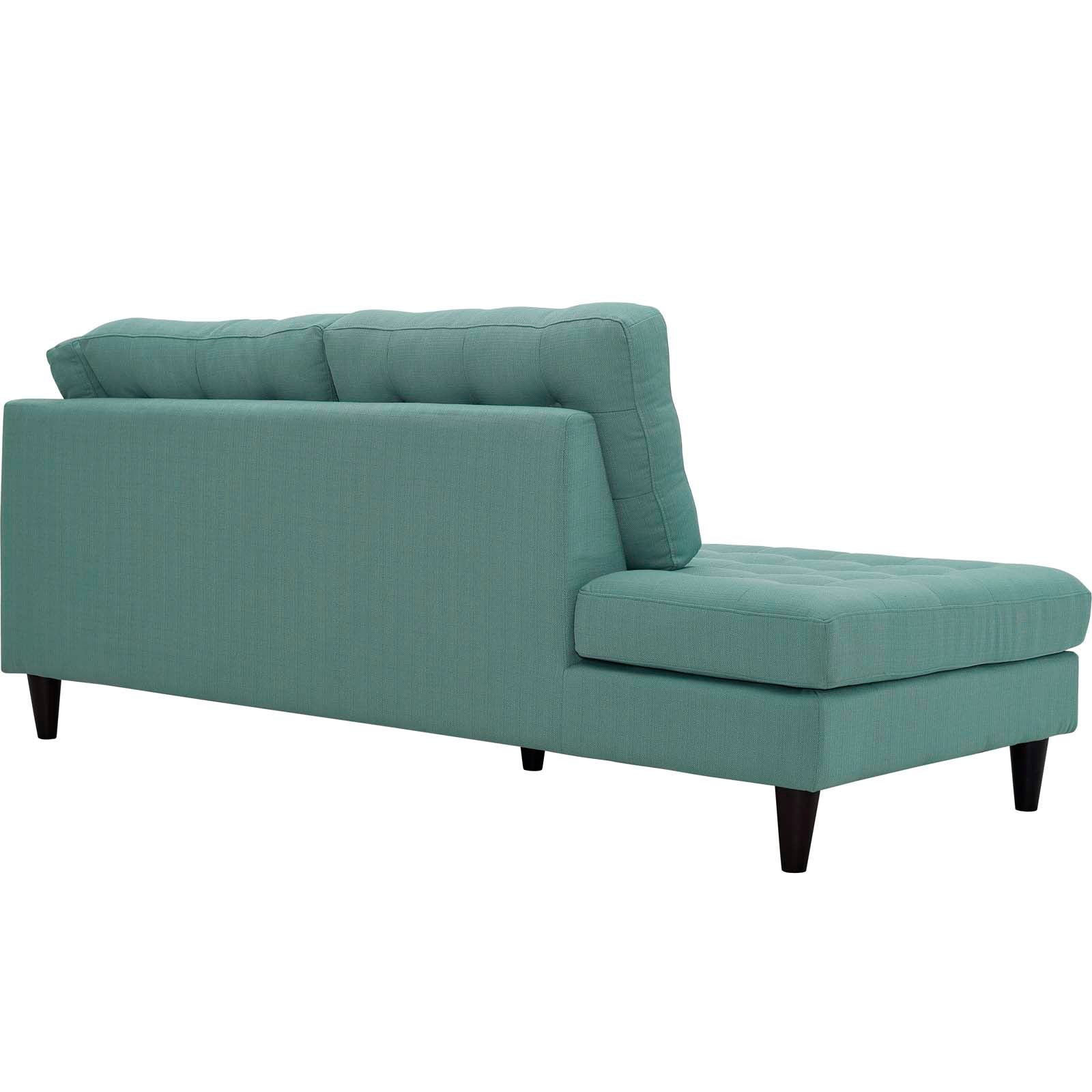 Empress Upholstered Fabric Left Facing Bumper by Modway