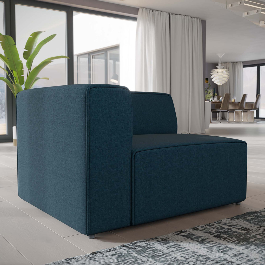 Mingle Fabric Left-Facing Sofa by Modway