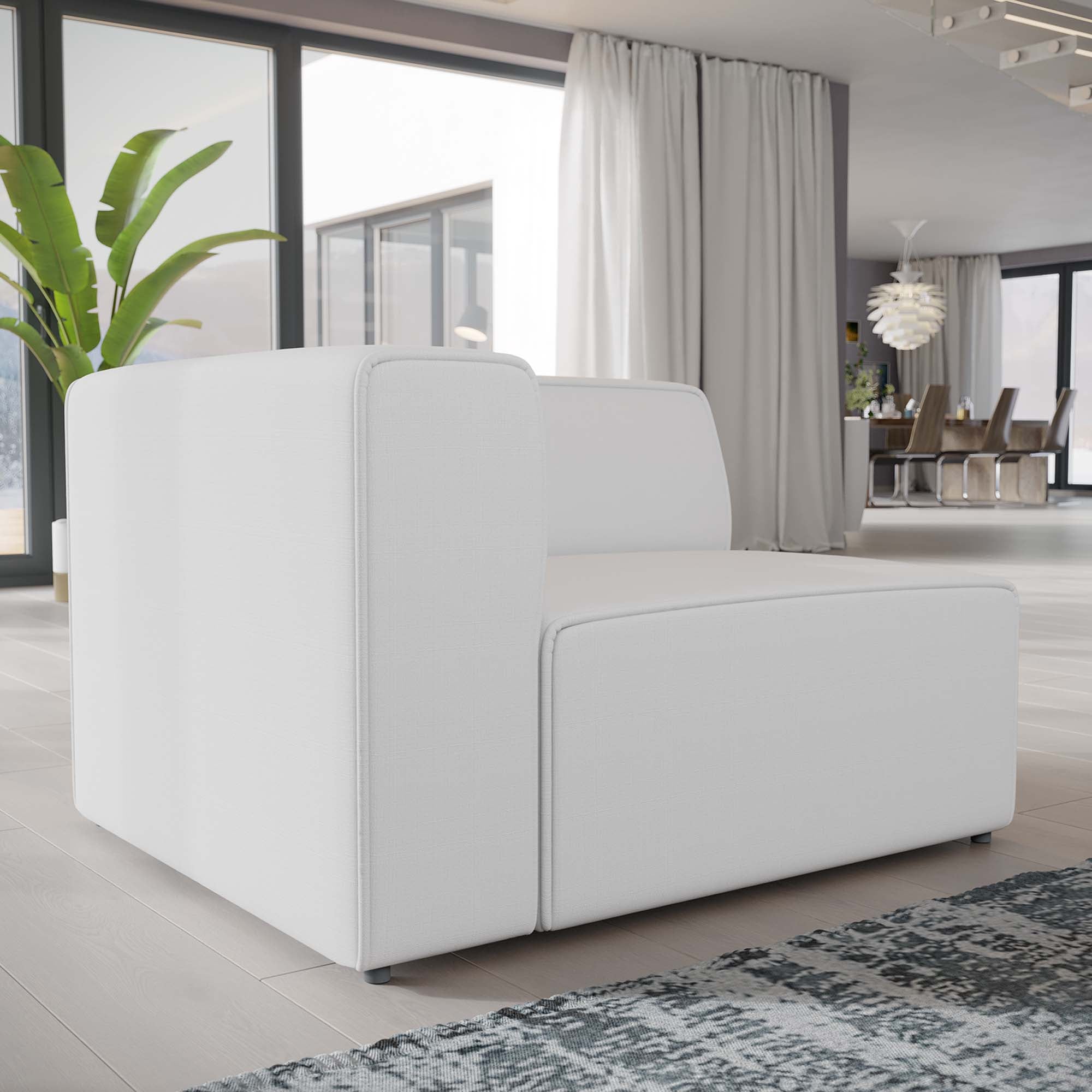 Mingle Fabric Left-Facing Sofa by Modway