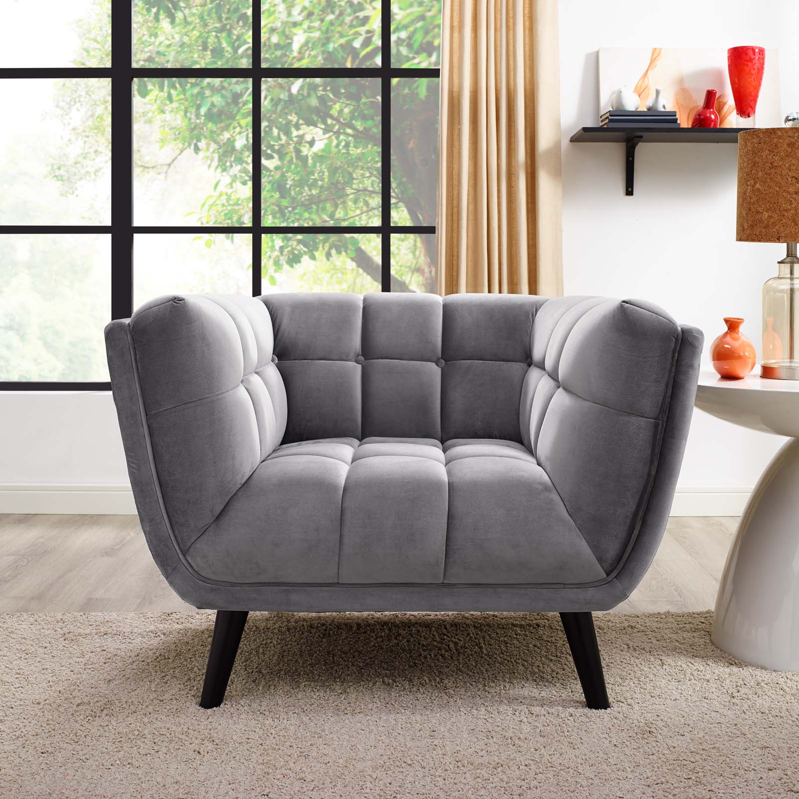 Bestow Performance Velvet Armchair by Modway