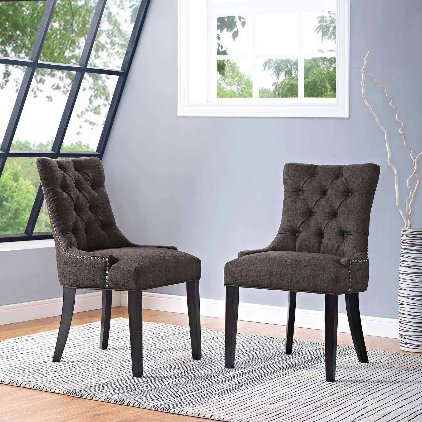 Regent Dining Side Chair Fabric Set of 2 by Modway