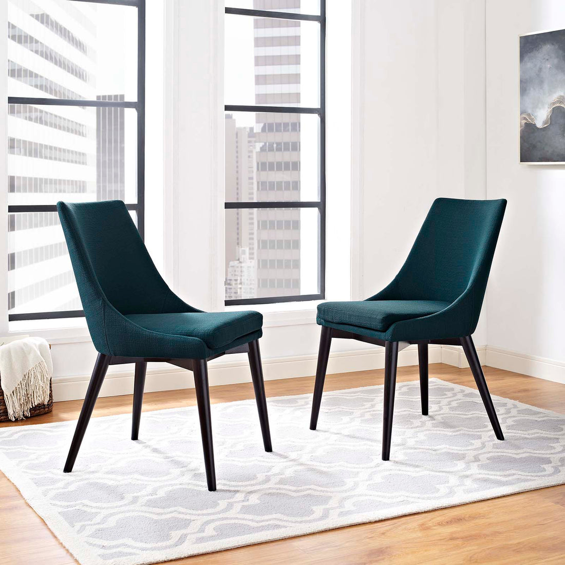 Viscount Dining Side Chair Fabric Set of 2 by Modway