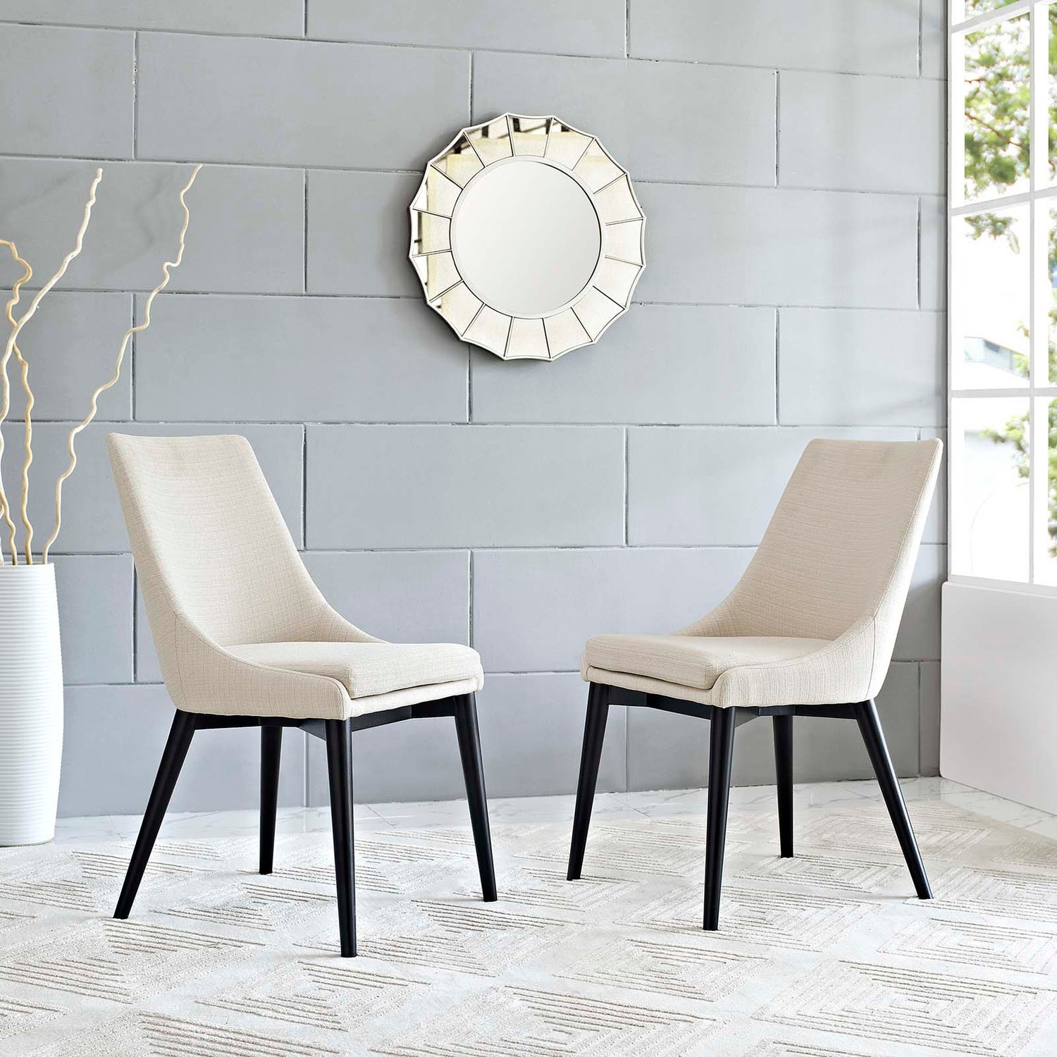 Viscount Dining Side Chair Fabric Set of 2 by Modway