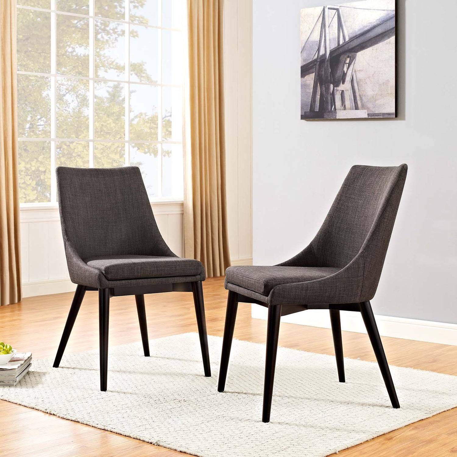 Viscount Dining Side Chair Fabric Set of 2 by Modway
