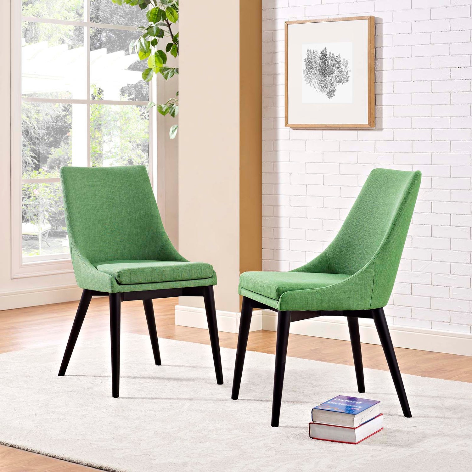 Viscount Dining Side Chair Fabric Set of 2 by Modway
