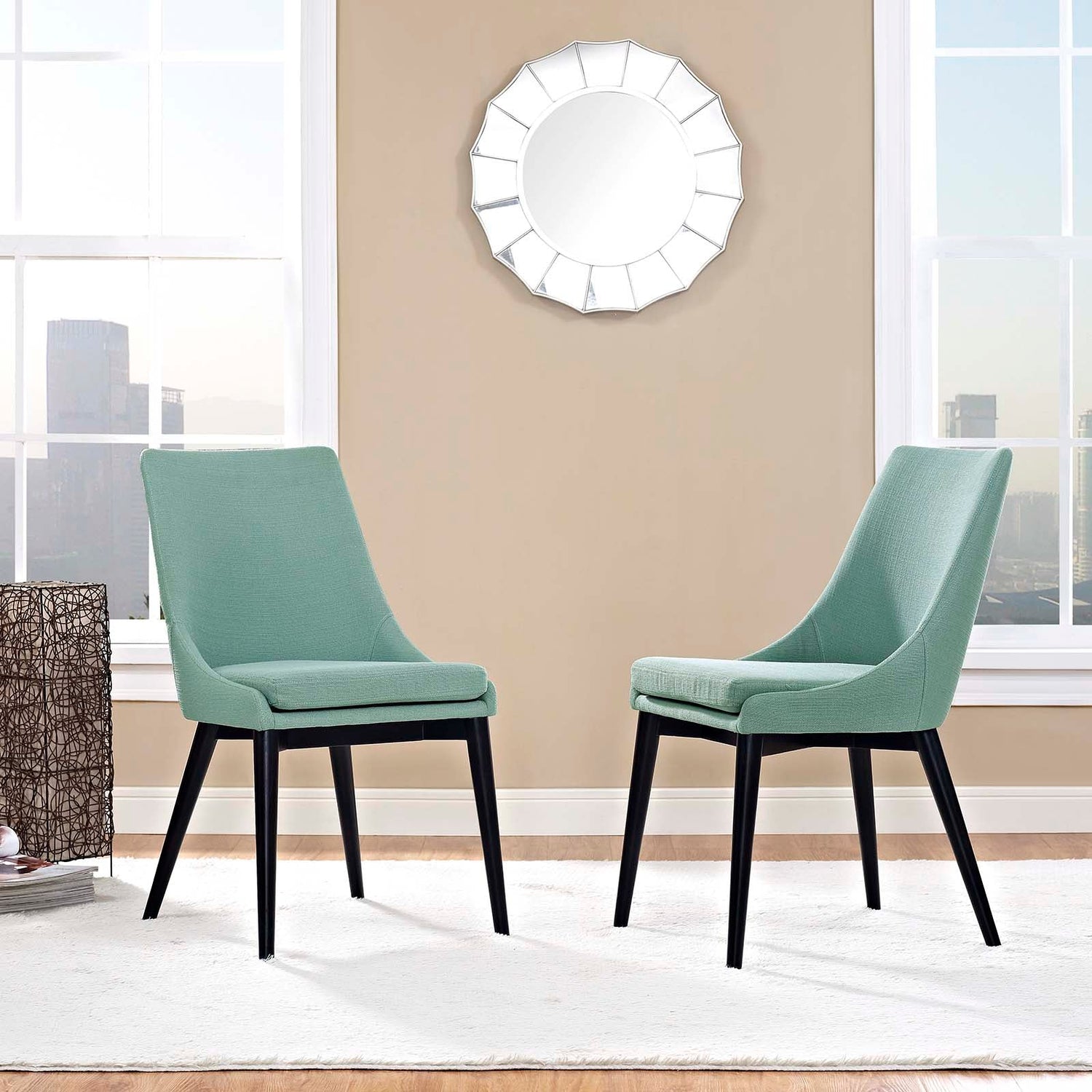Viscount Dining Side Chair Fabric Set of 2 by Modway