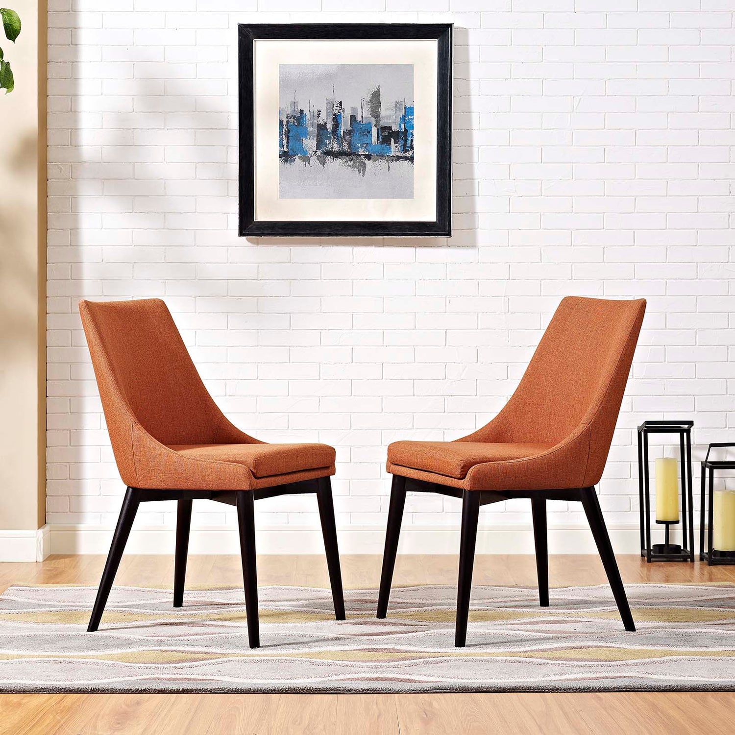 Viscount Dining Side Chair Fabric Set of 2 by Modway