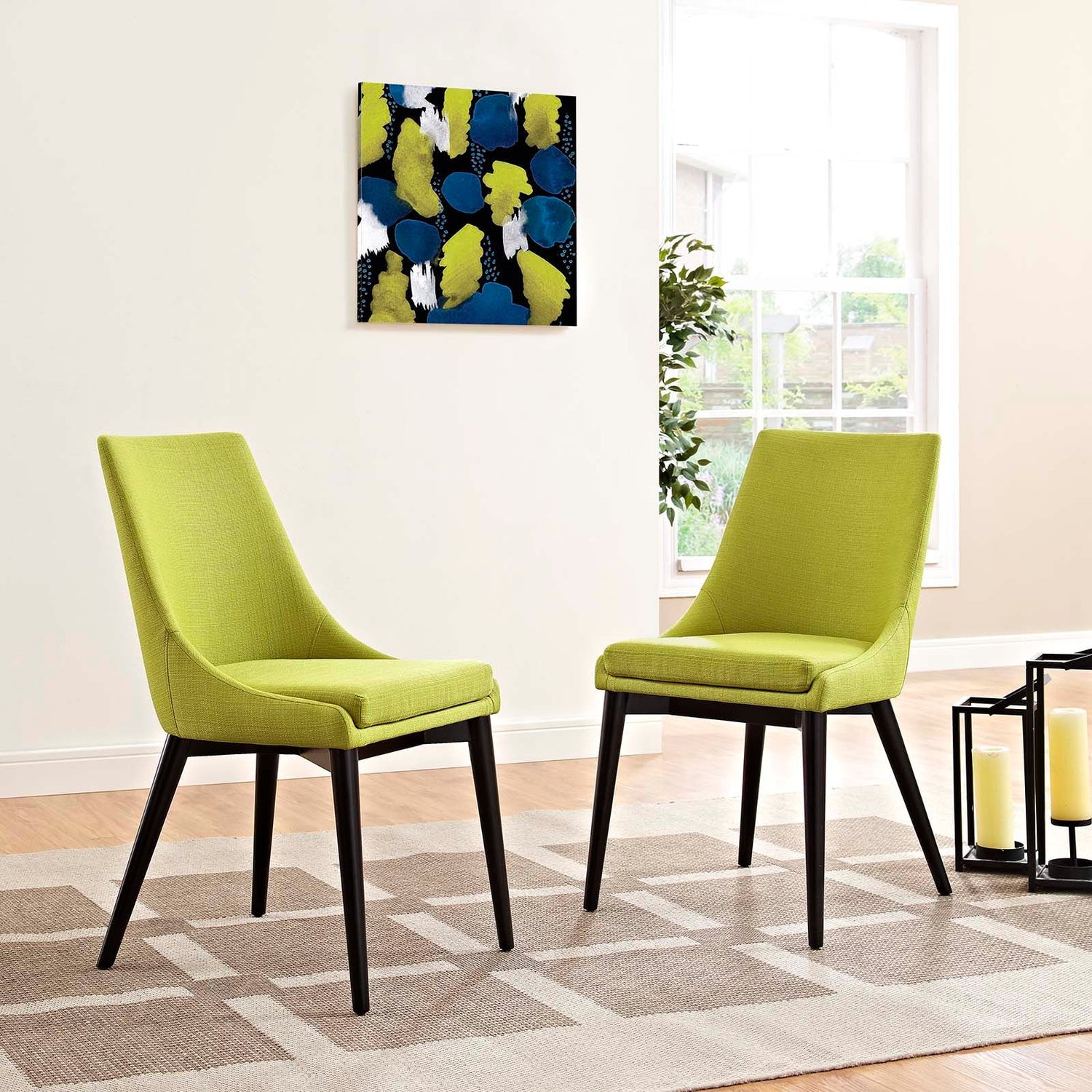 Viscount Dining Side Chair Fabric Set of 2 by Modway