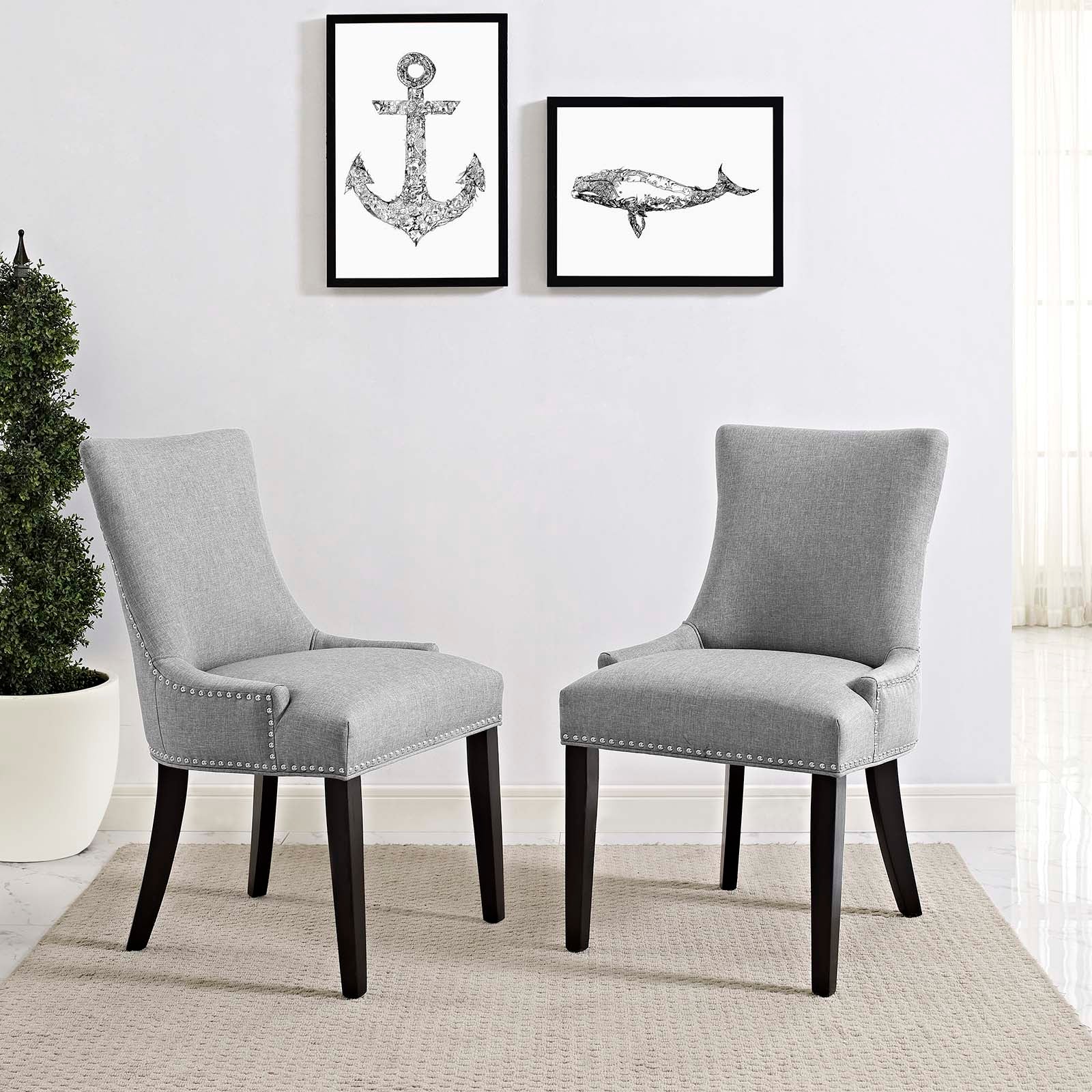Marquis Dining Side Chair Fabric Set of 2 by Modway