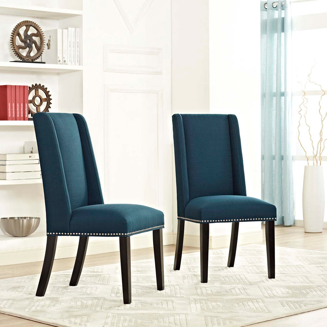 Baron Dining Chair Fabric Set of 2 by Modway