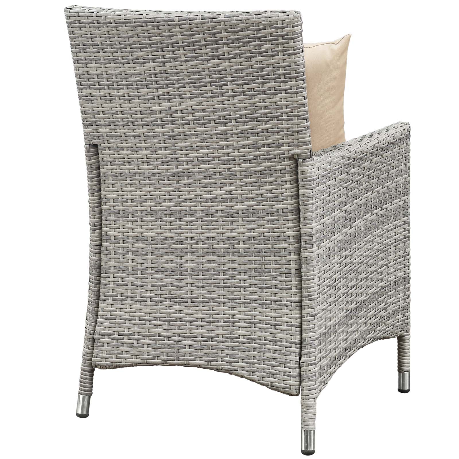 Bridge 4 Piece Outdoor Patio Patio Conversation Set with Pillow Set by Modway