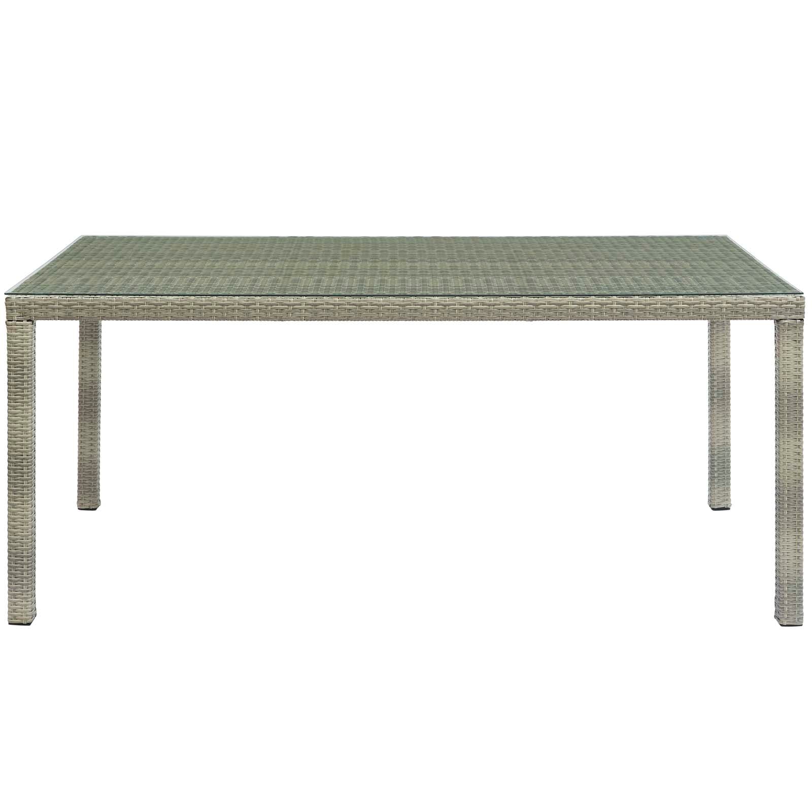 Conduit 70" Outdoor Patio Wicker Rattan Dining Table by Modway