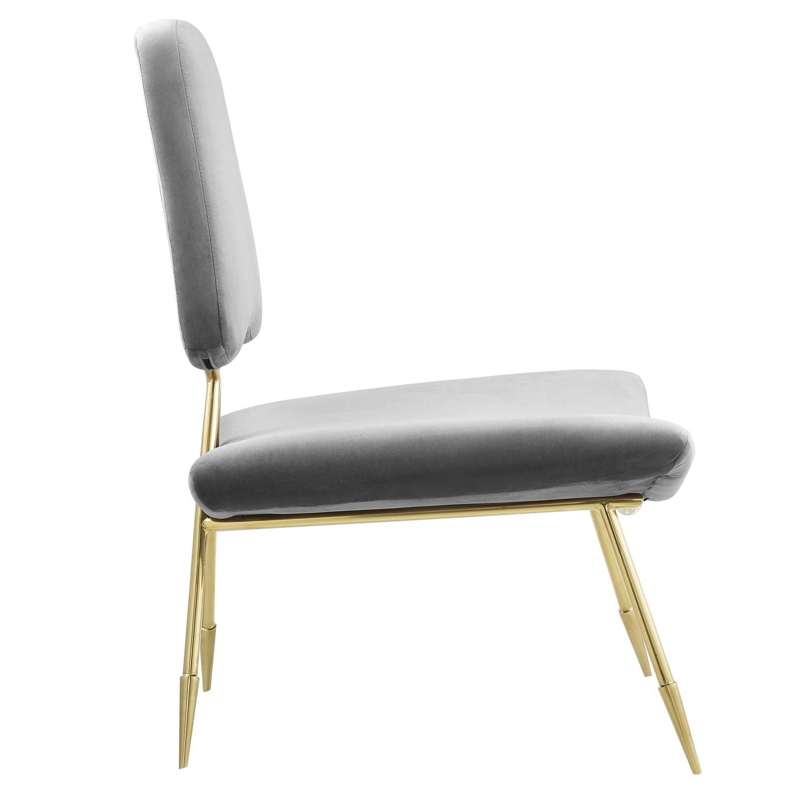 Ponder Performance Velvet Lounge Chair by Modway