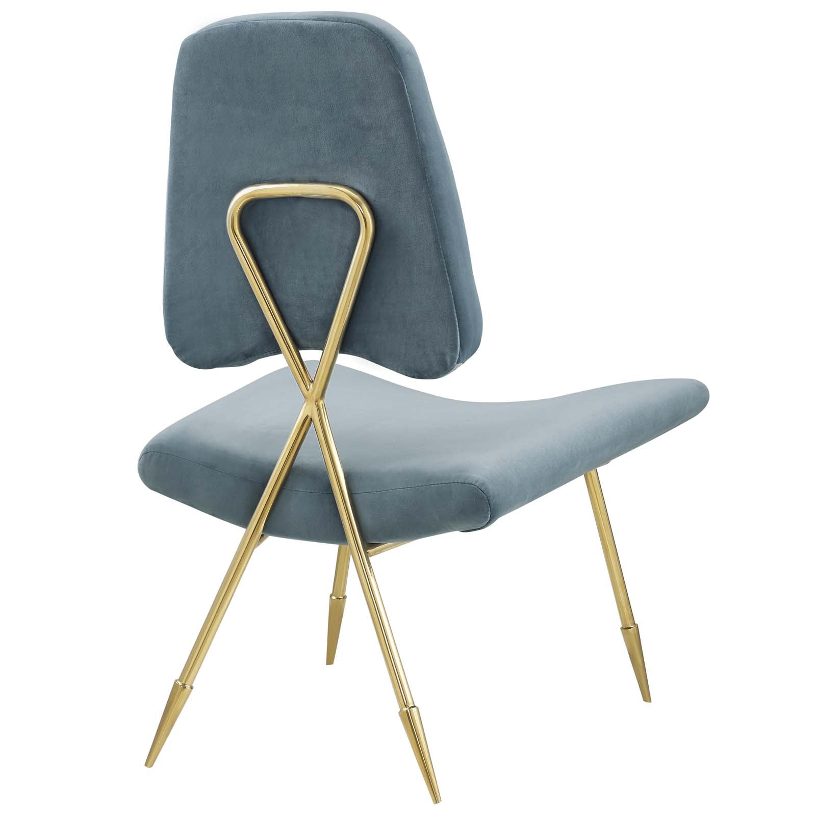 Ponder Performance Velvet Lounge Chair by Modway