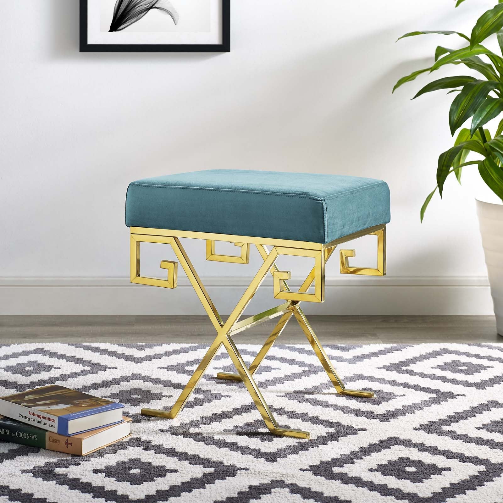 Twist Performance Velvet Bench by Modway