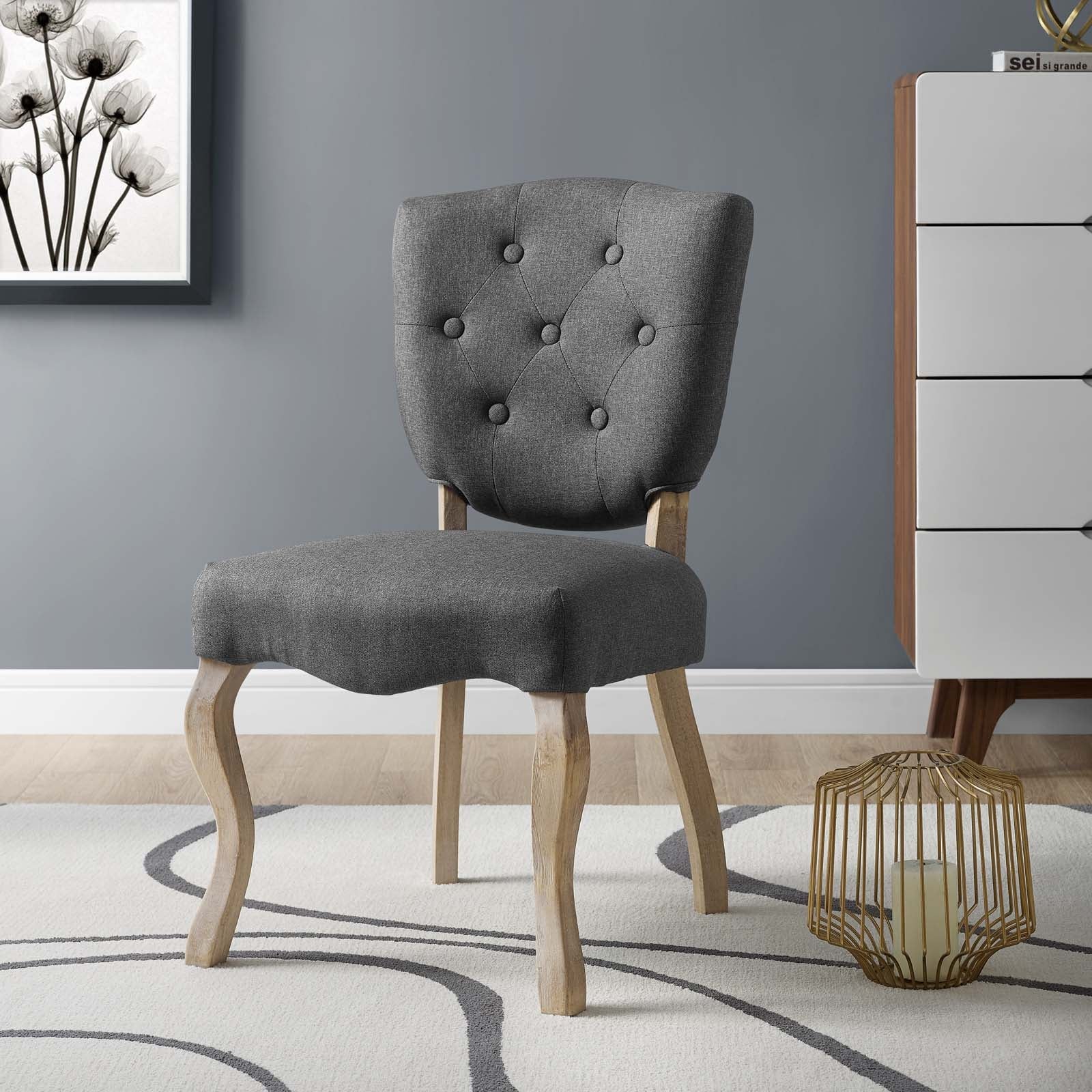 Array Vintage French Upholstered Dining Side Chair by Modway