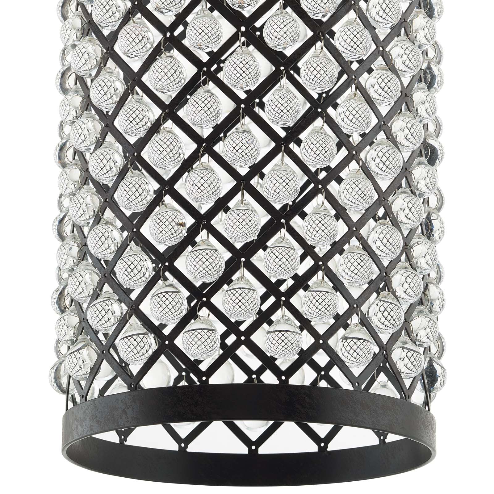 Reflect Glass and Metal Pendant Chandelier by Modway