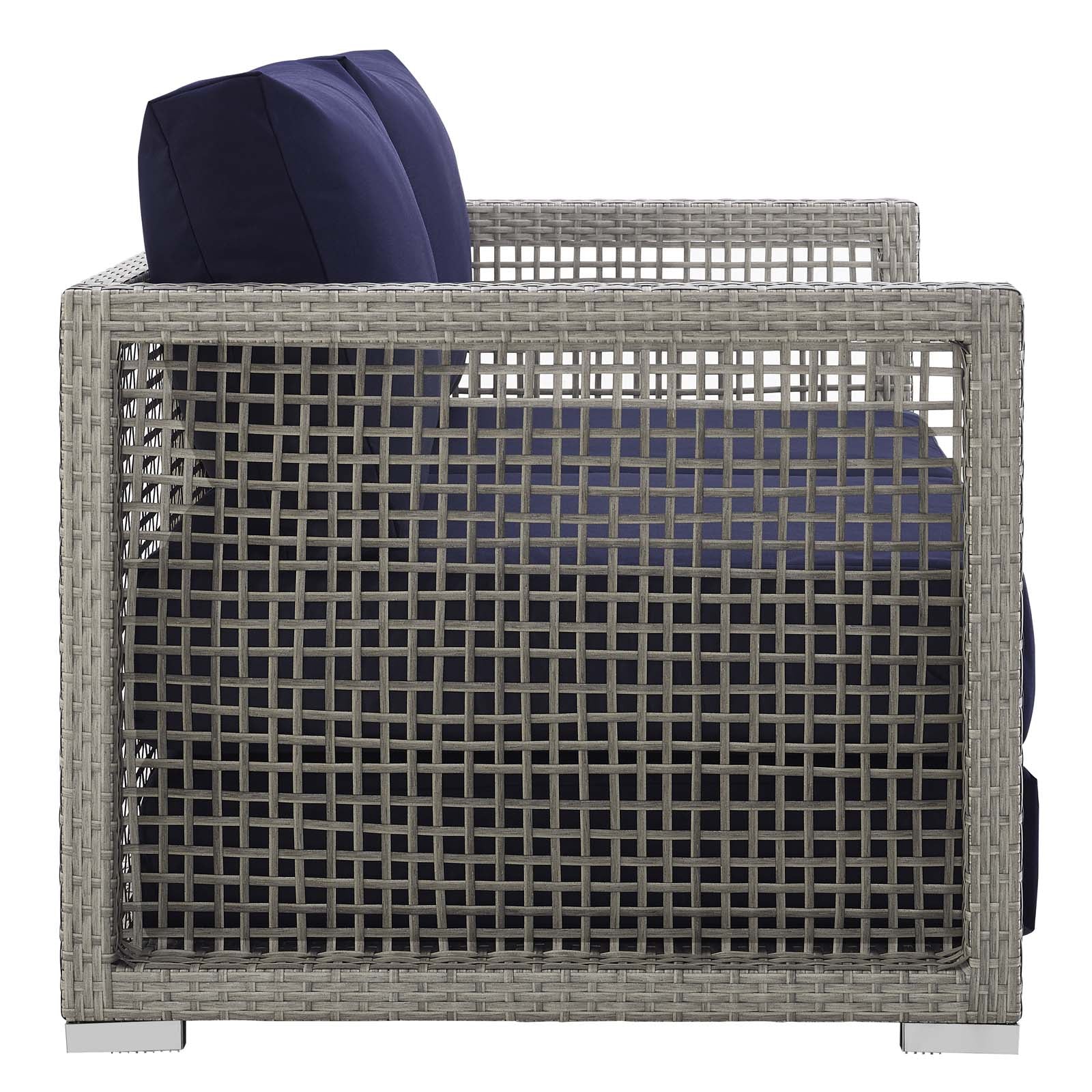 Aura Outdoor Patio Wicker Rattan Loveseat by Modway