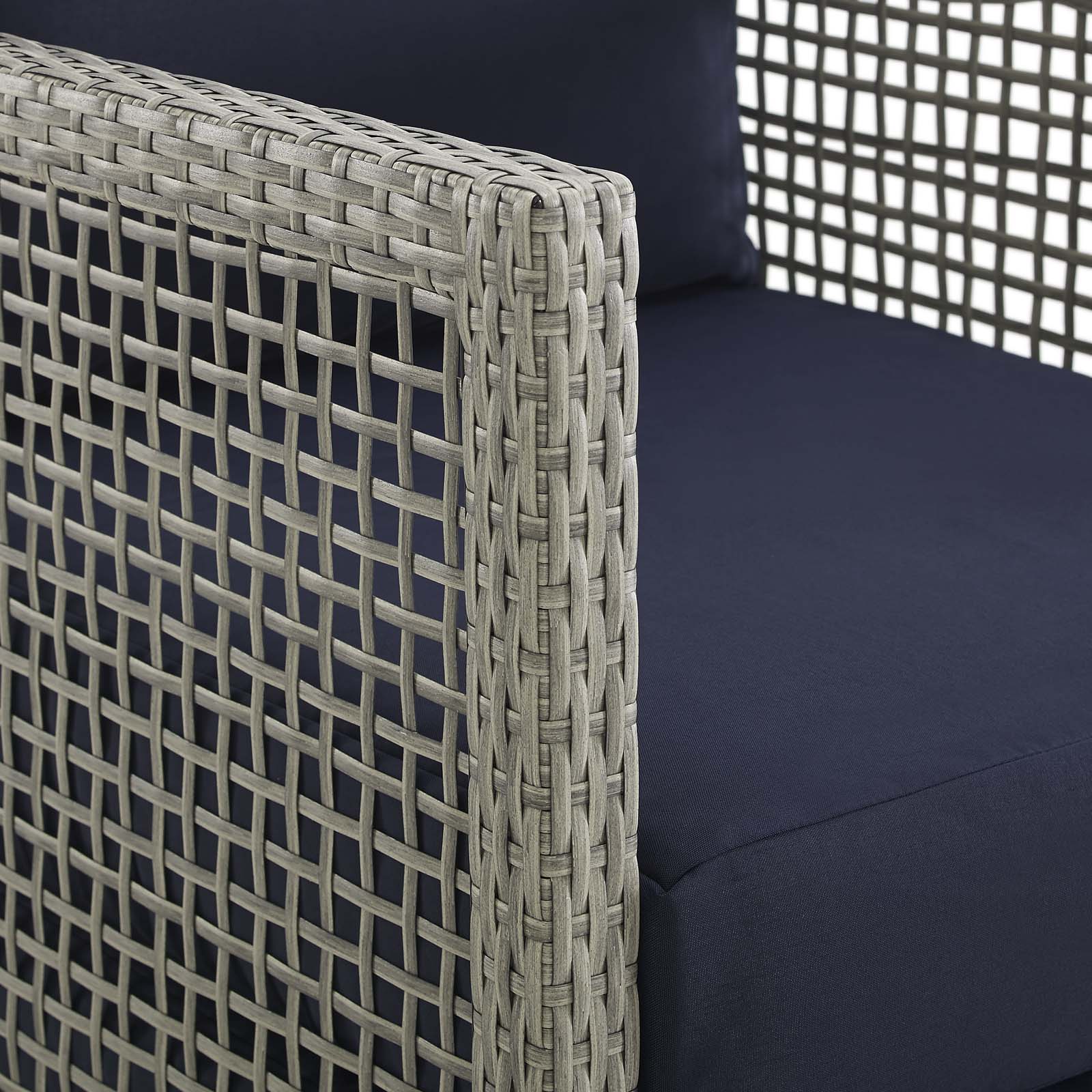 Aura Outdoor Patio Wicker Rattan Loveseat by Modway