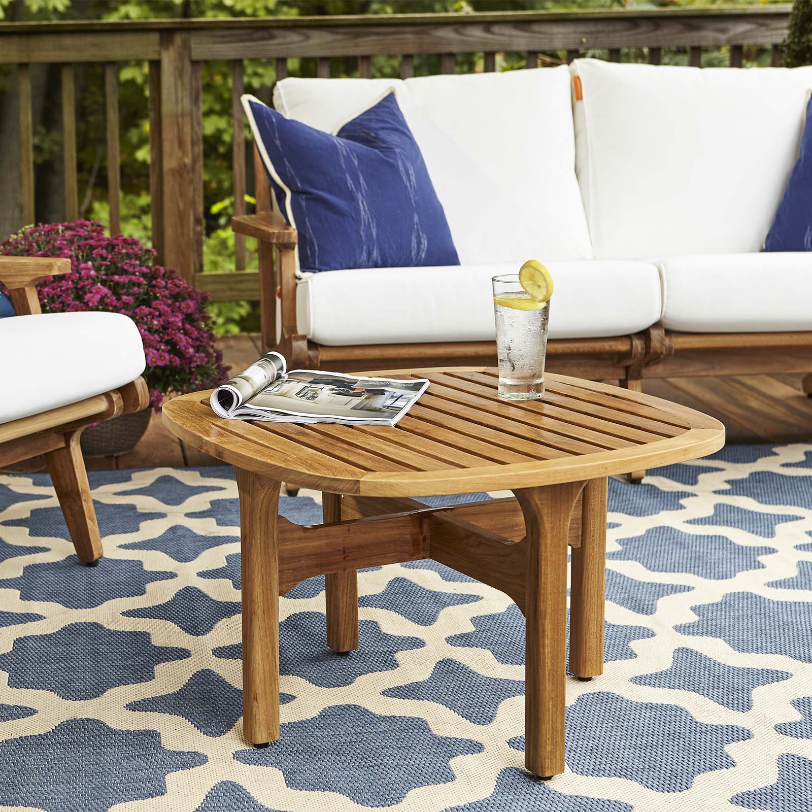 Saratoga Outdoor Patio Teak Coffee Table by Modway