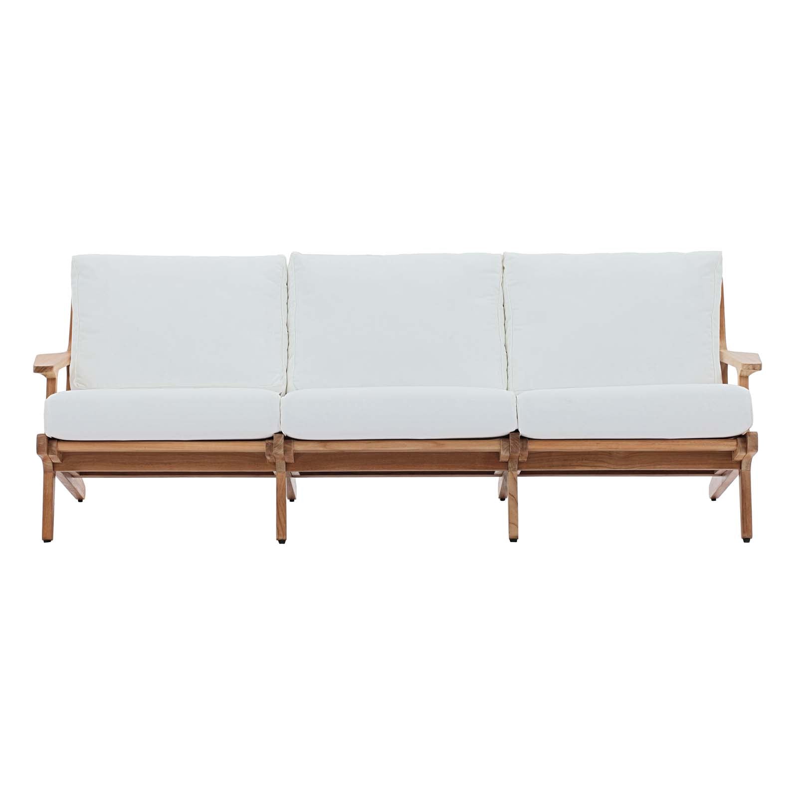 Saratoga Outdoor Patio Premium Grade A Teak Wood Sofa by Modway