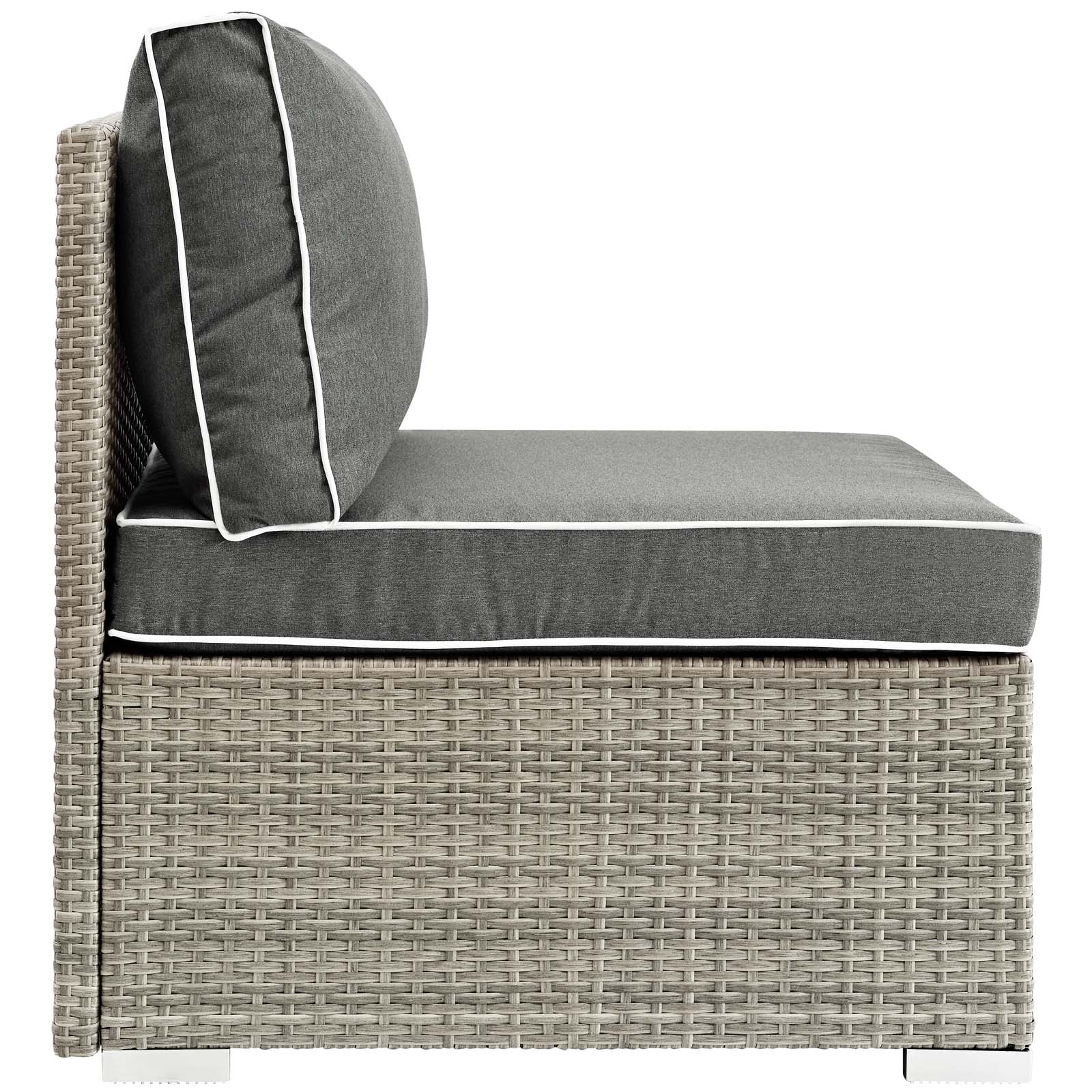 Repose Outdoor Patio Armless Chair by Modway