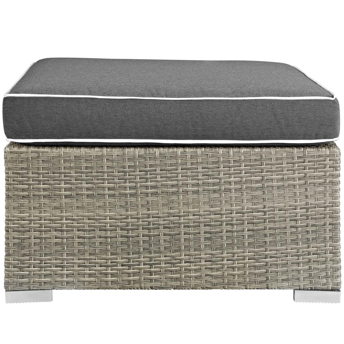 Repose Outdoor Patio Upholstered Fabric Ottoman by Modway