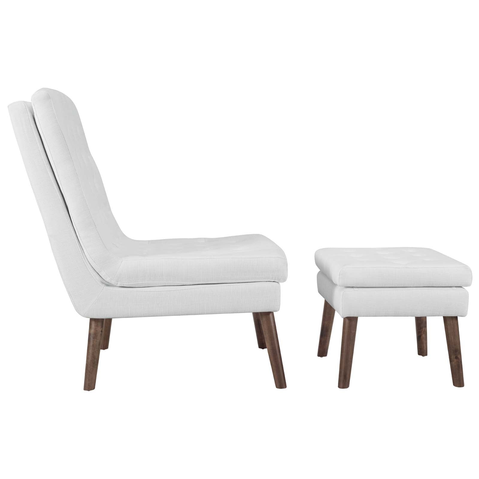 Modify Upholstered Lounge Chair and Ottoman by Modway