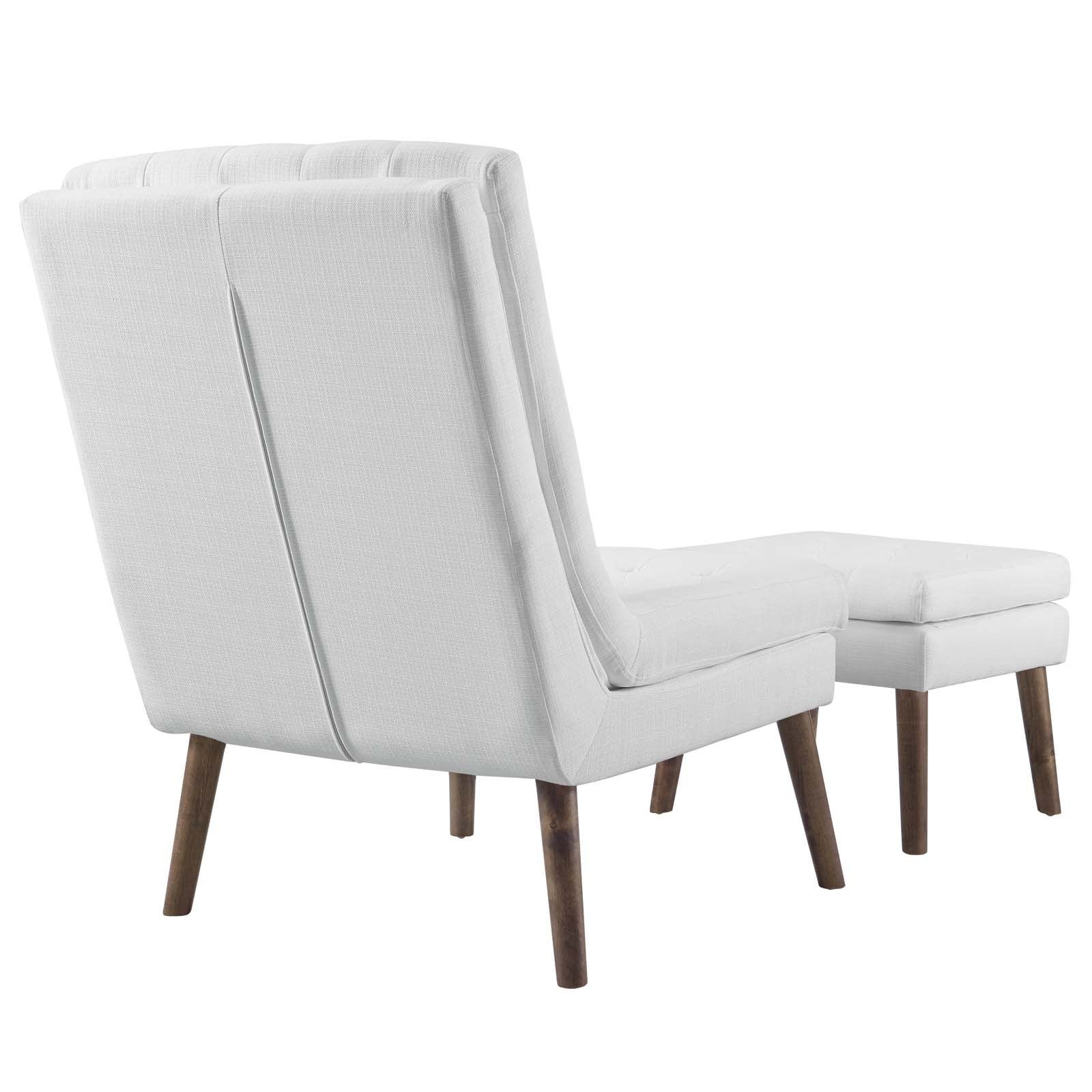 Modify Upholstered Lounge Chair and Ottoman by Modway