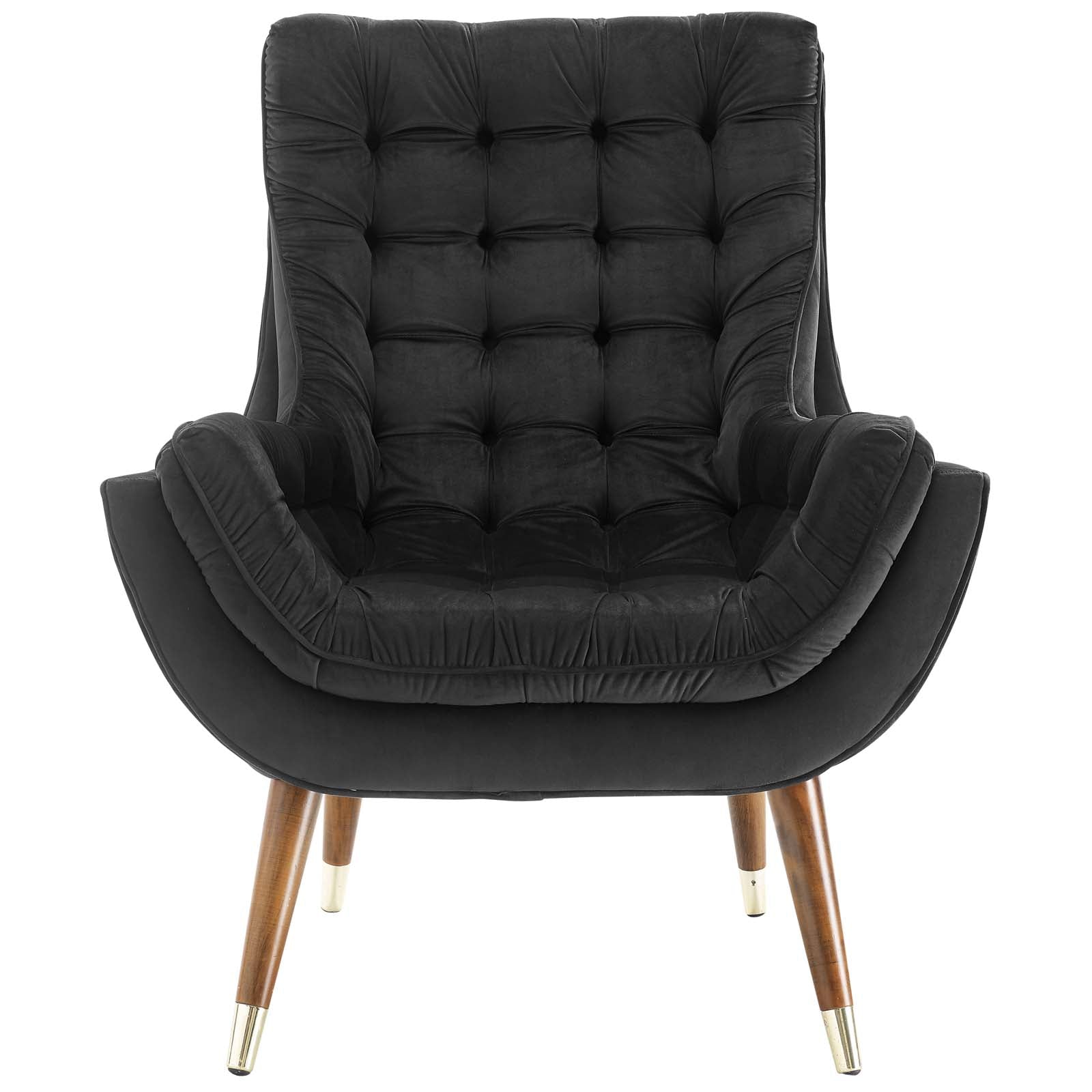 Suggest Button Tufted Performance Velvet Lounge Chair by Modway