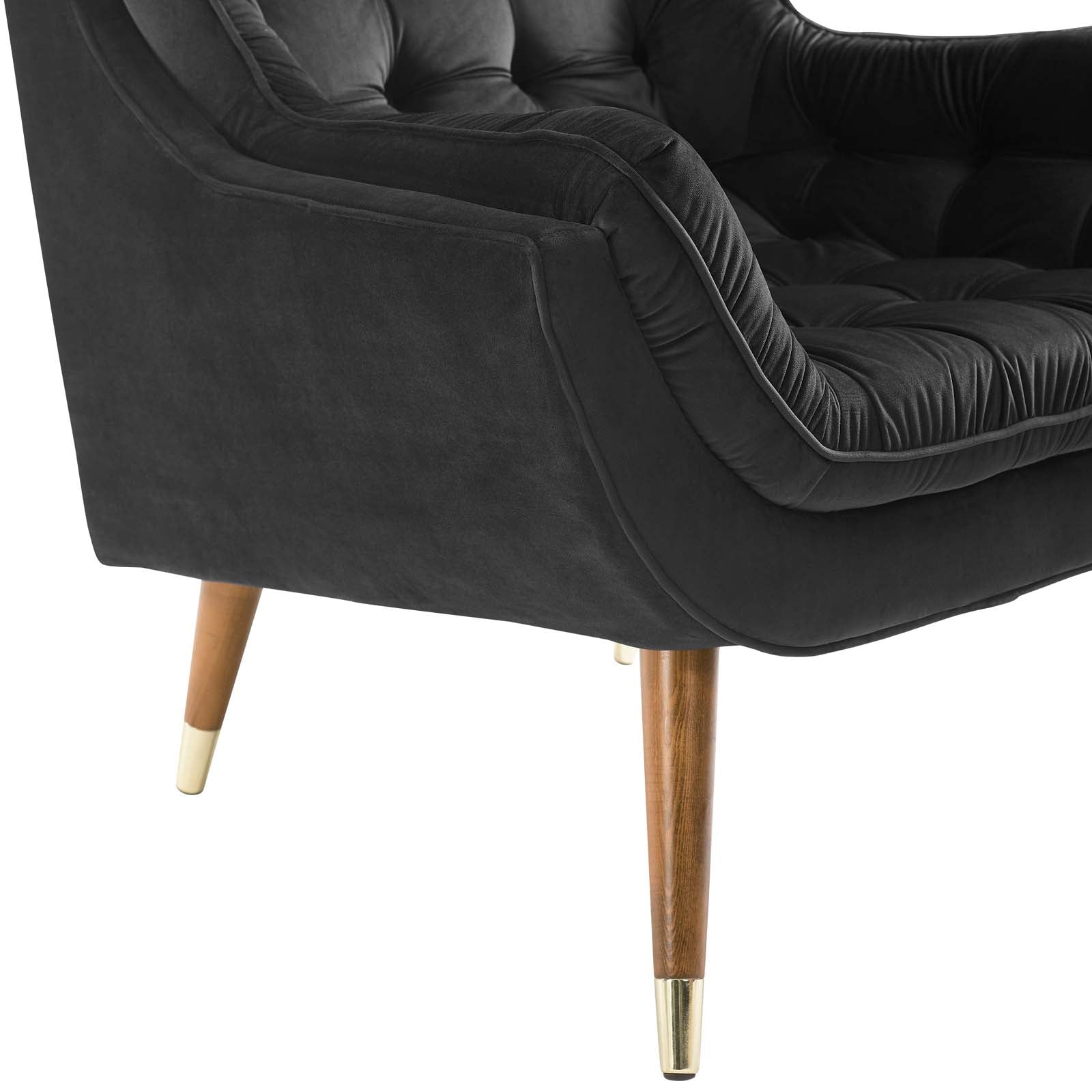 Suggest Button Tufted Performance Velvet Lounge Chair by Modway
