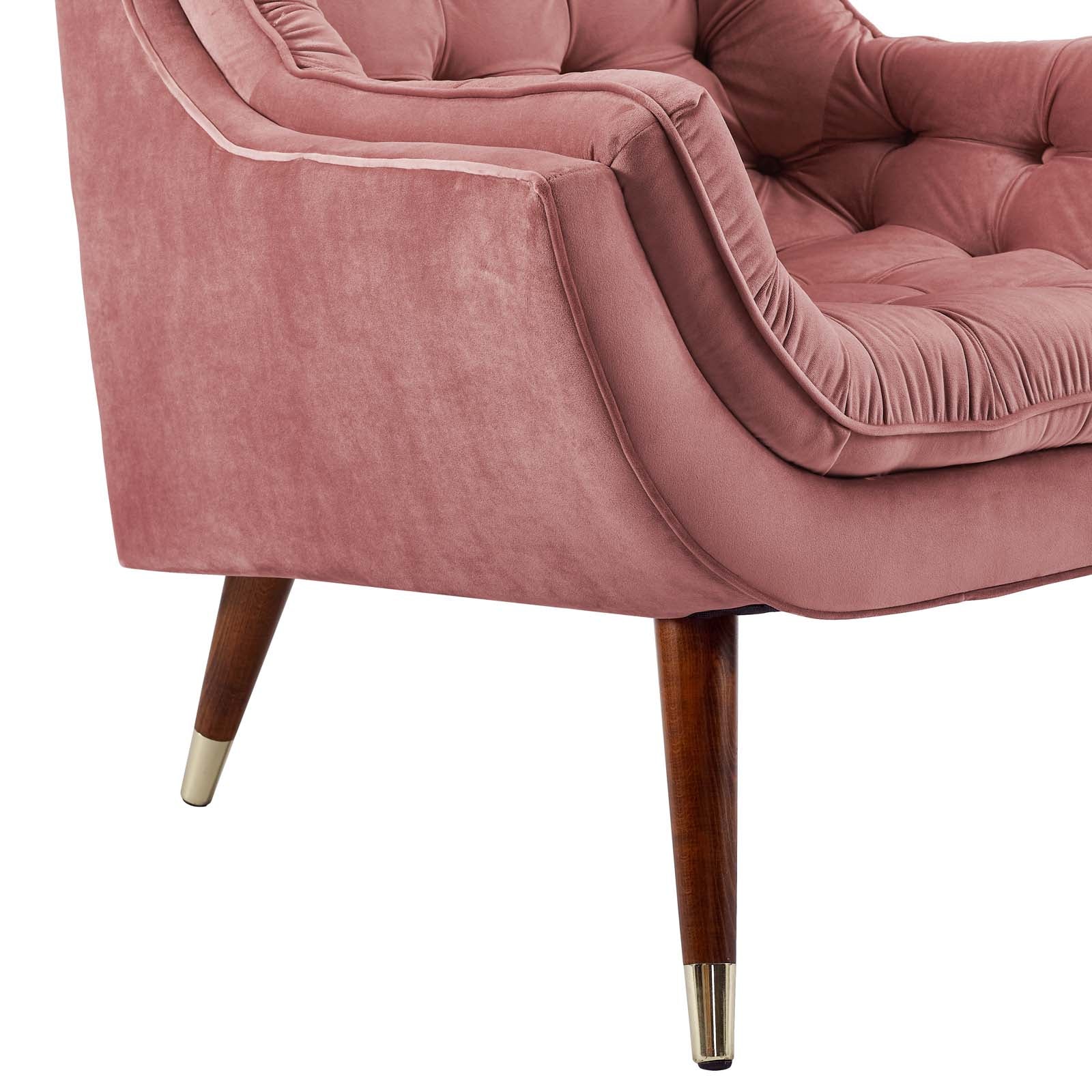 Suggest Button Tufted Performance Velvet Lounge Chair by Modway
