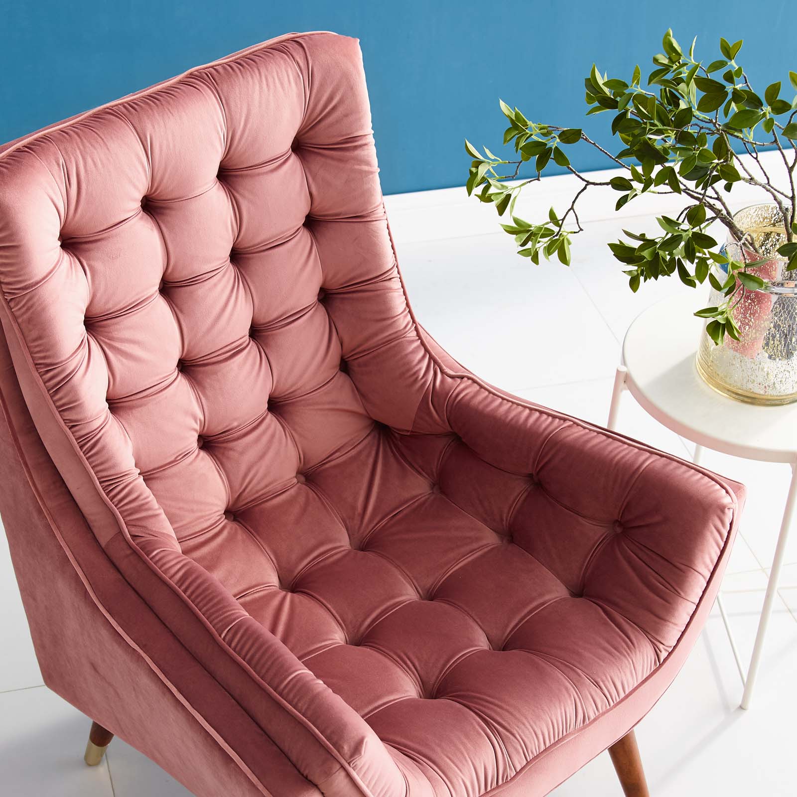 Suggest Button Tufted Performance Velvet Lounge Chair by Modway