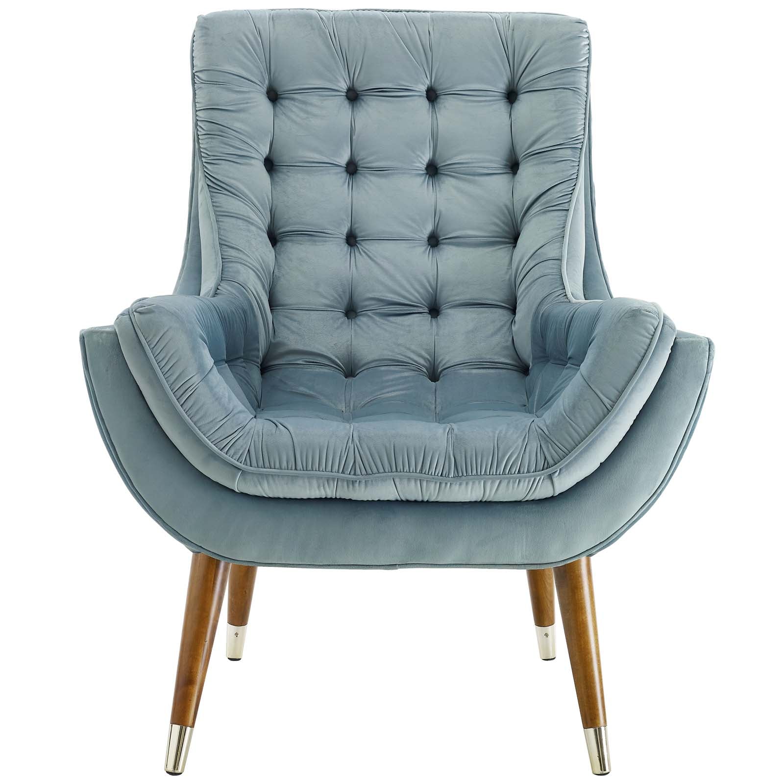 Suggest Button Tufted Performance Velvet Lounge Chair by Modway